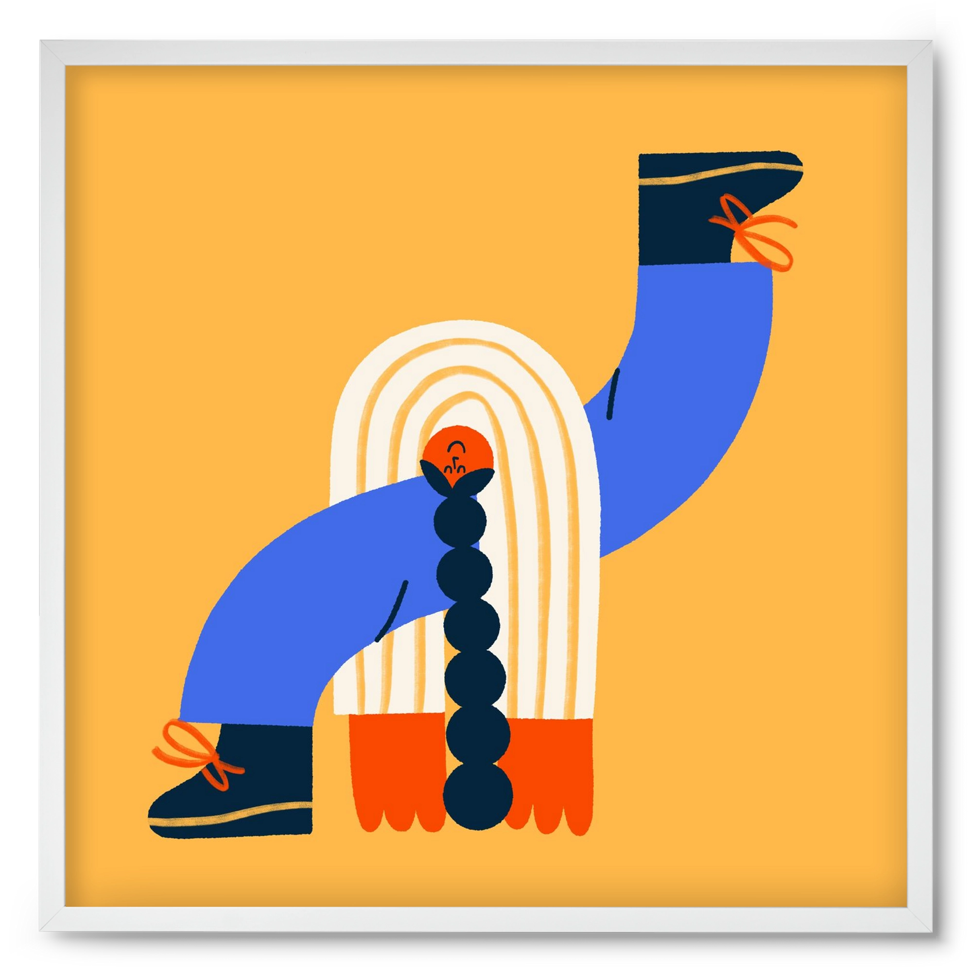 Let the Sunshine in, 50x50 cm (50x50 cm), Fehér keret