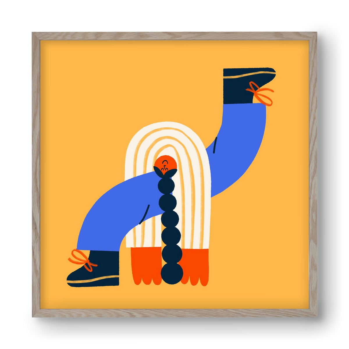 Let the Sunshine in, 40x40 cm (40x40 cm), Tölgy keret