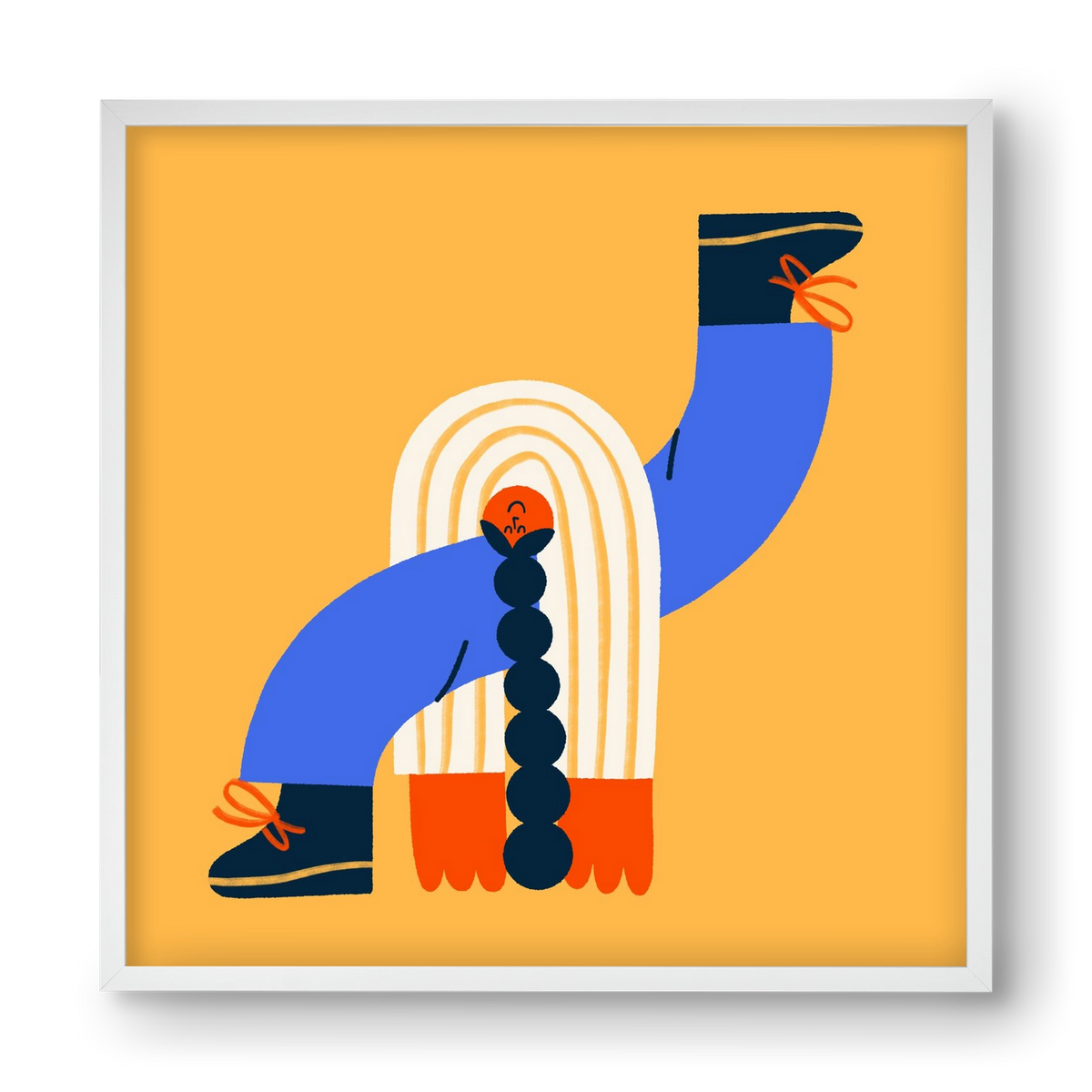 Let the Sunshine in, 40x40 cm (40x40 cm), Fehér keret