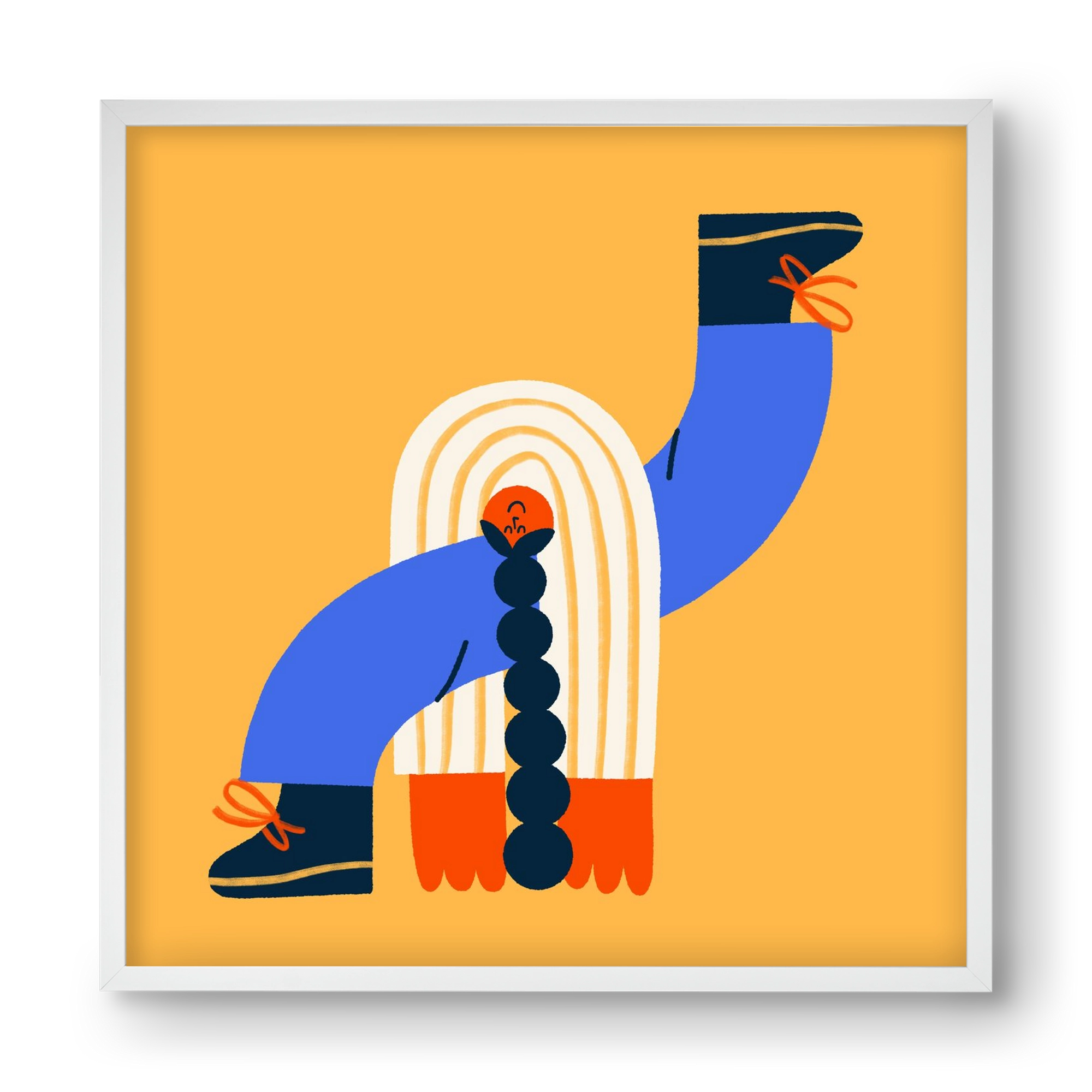 Let the Sunshine in, 40x40 cm (40x40 cm), Fehér keret