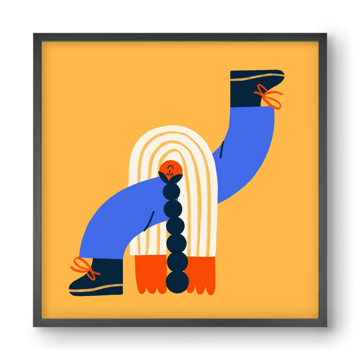 Let the Sunshine in, 40x40 cm (40x40 cm), Fekete keret