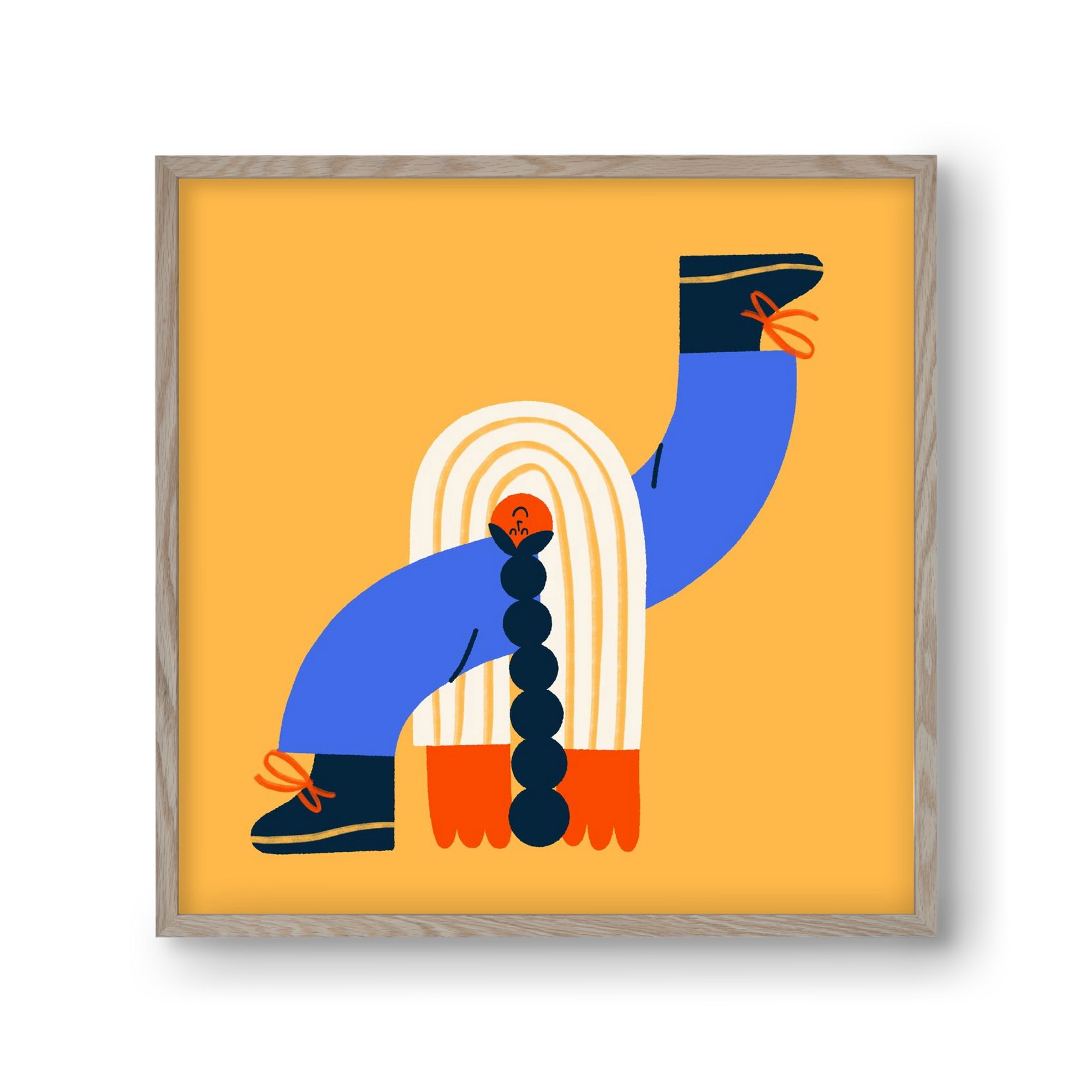 Let the Sunshine in, 30x30 cm (30x30 cm), Tölgy keret