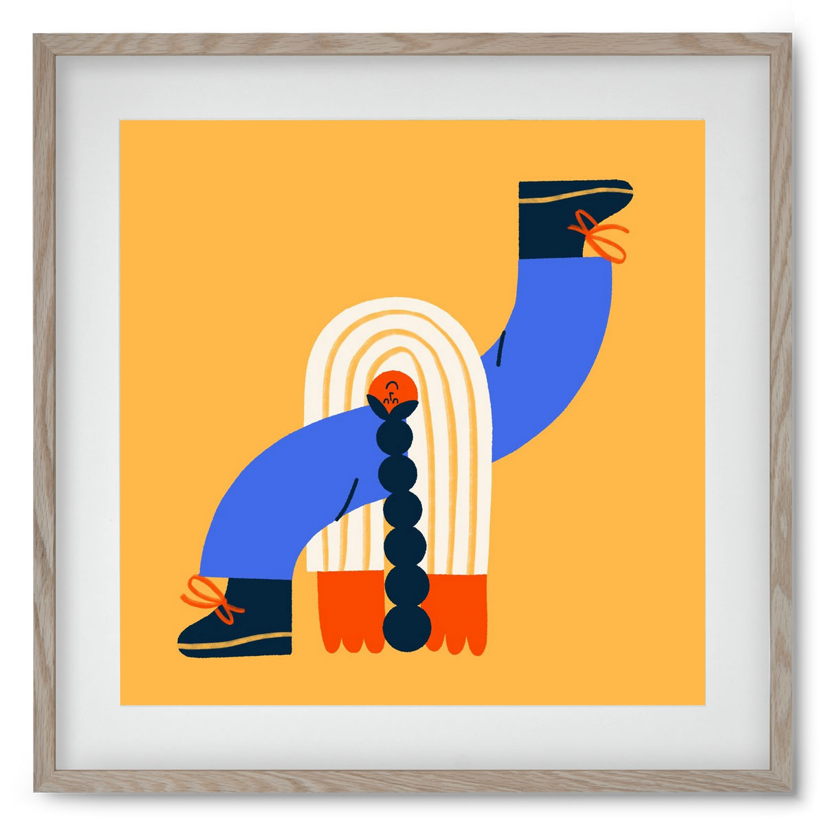 Let the Sunshine in, 50x50 cm (40x40 cm), Tölgy keret, paszpartuval