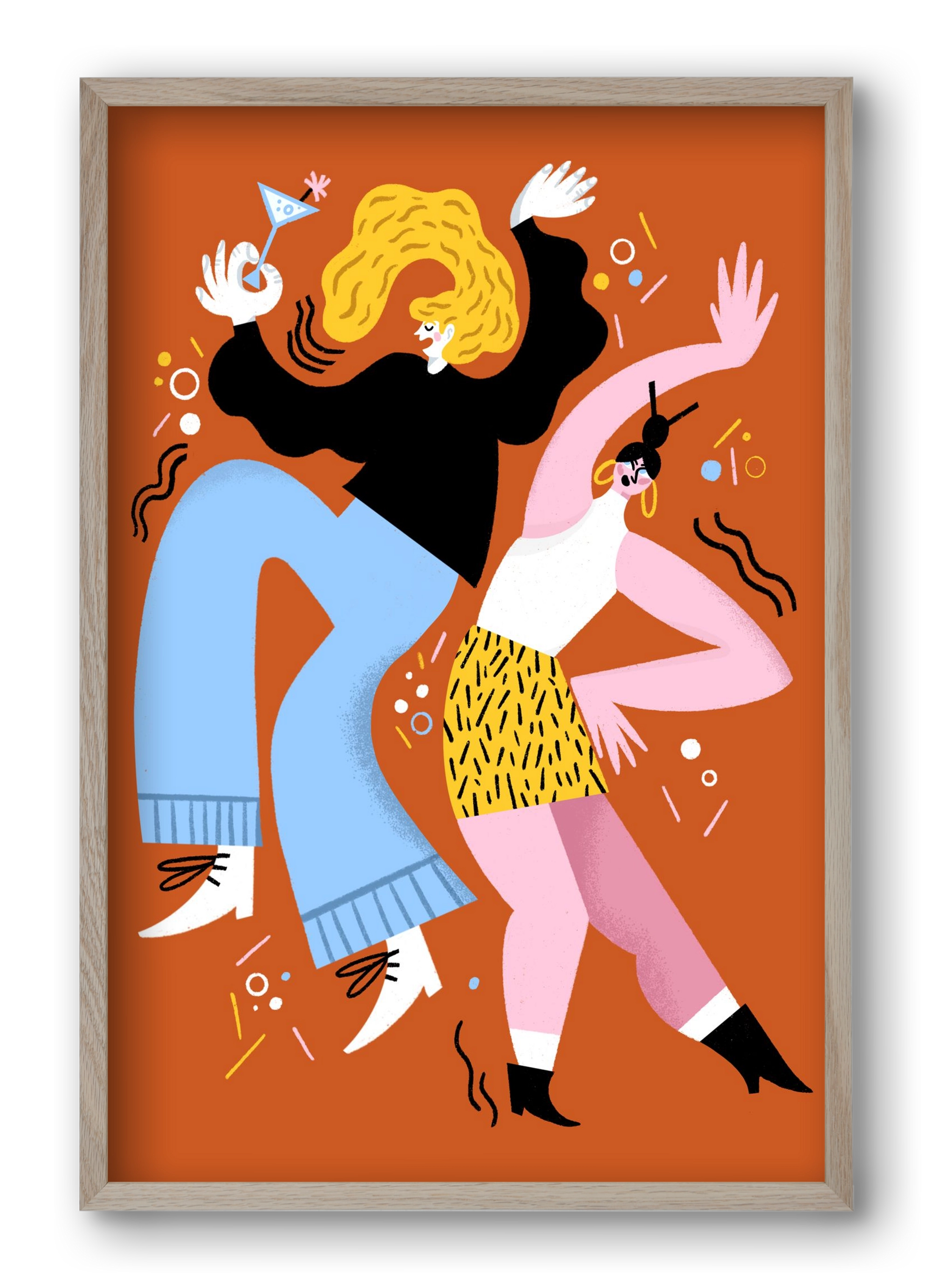 Dance, 40x60 cm (40x60 cm), Tölgy keret
