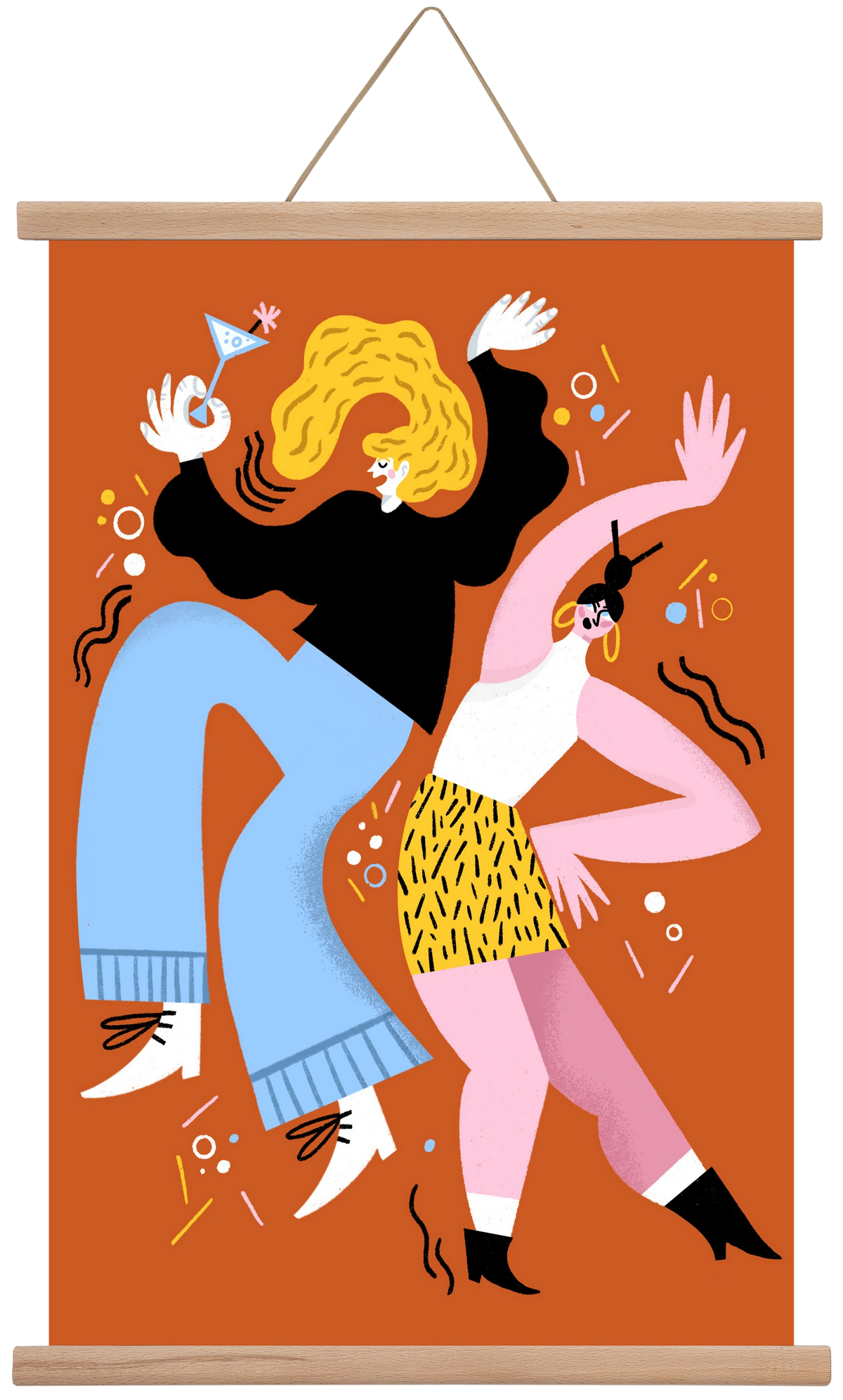 Dance, 40x60 cm (40x60 cm), Tölgy akasztó