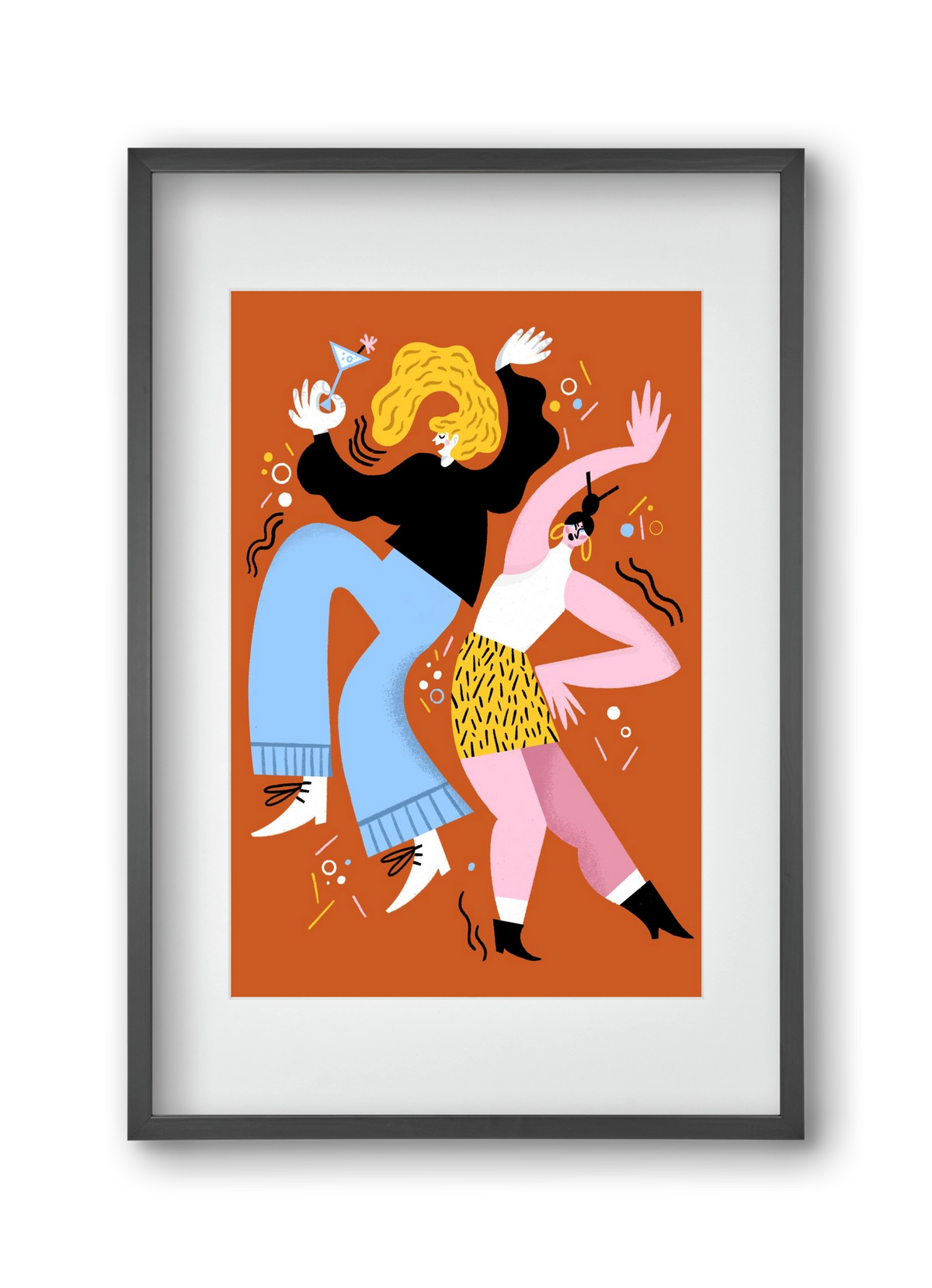 Dance, 30x45 cm (20x30 cm), Fekete keret, paszpartuval