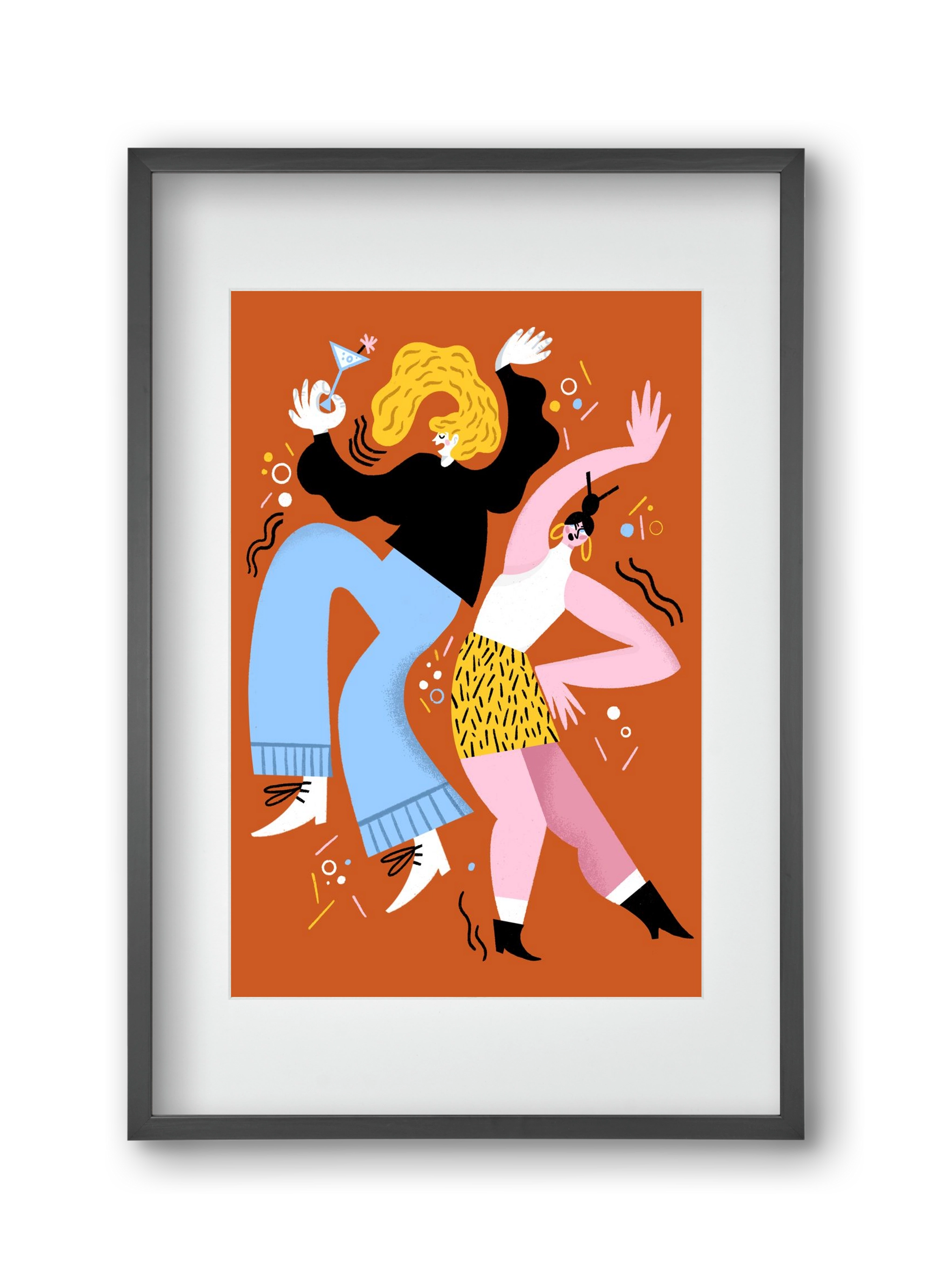 Dance, 30x45 cm (20x30 cm), Fekete keret, paszpartuval
