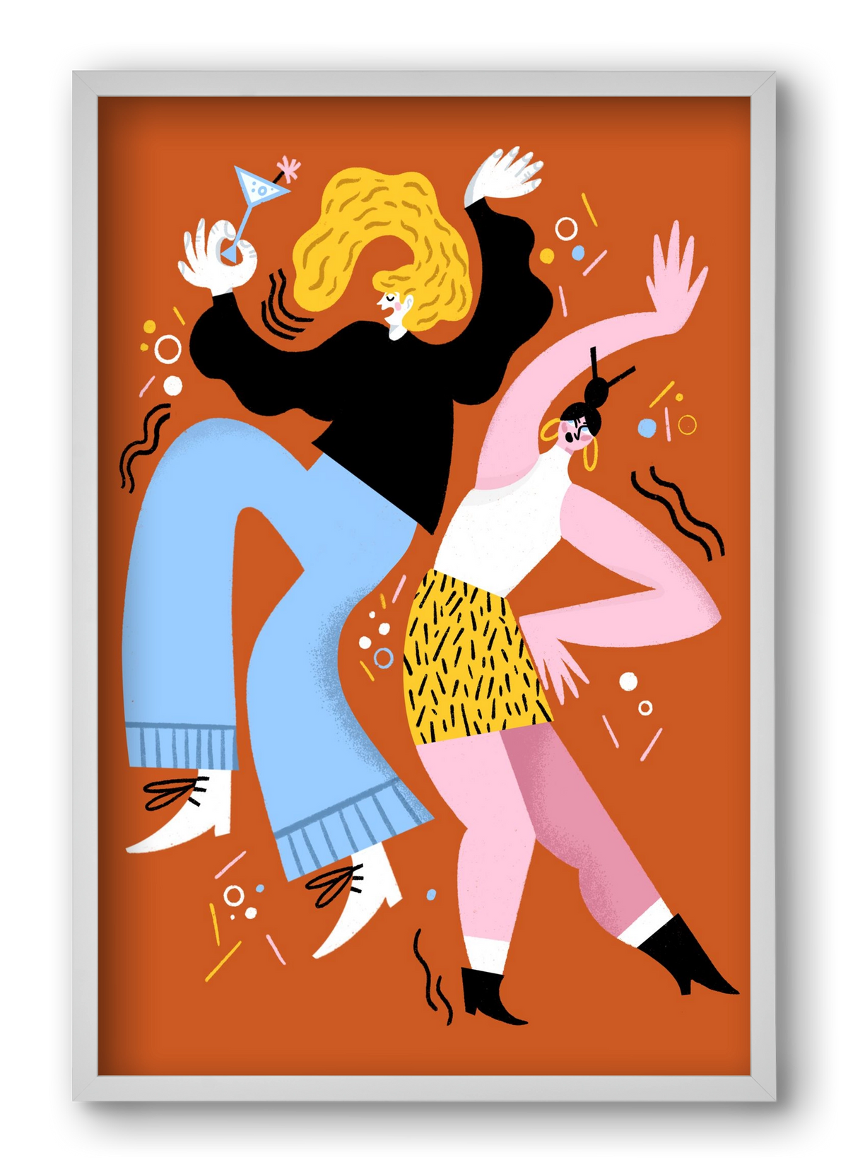Dance, 40x60 cm (40x60 cm), Fehér keret