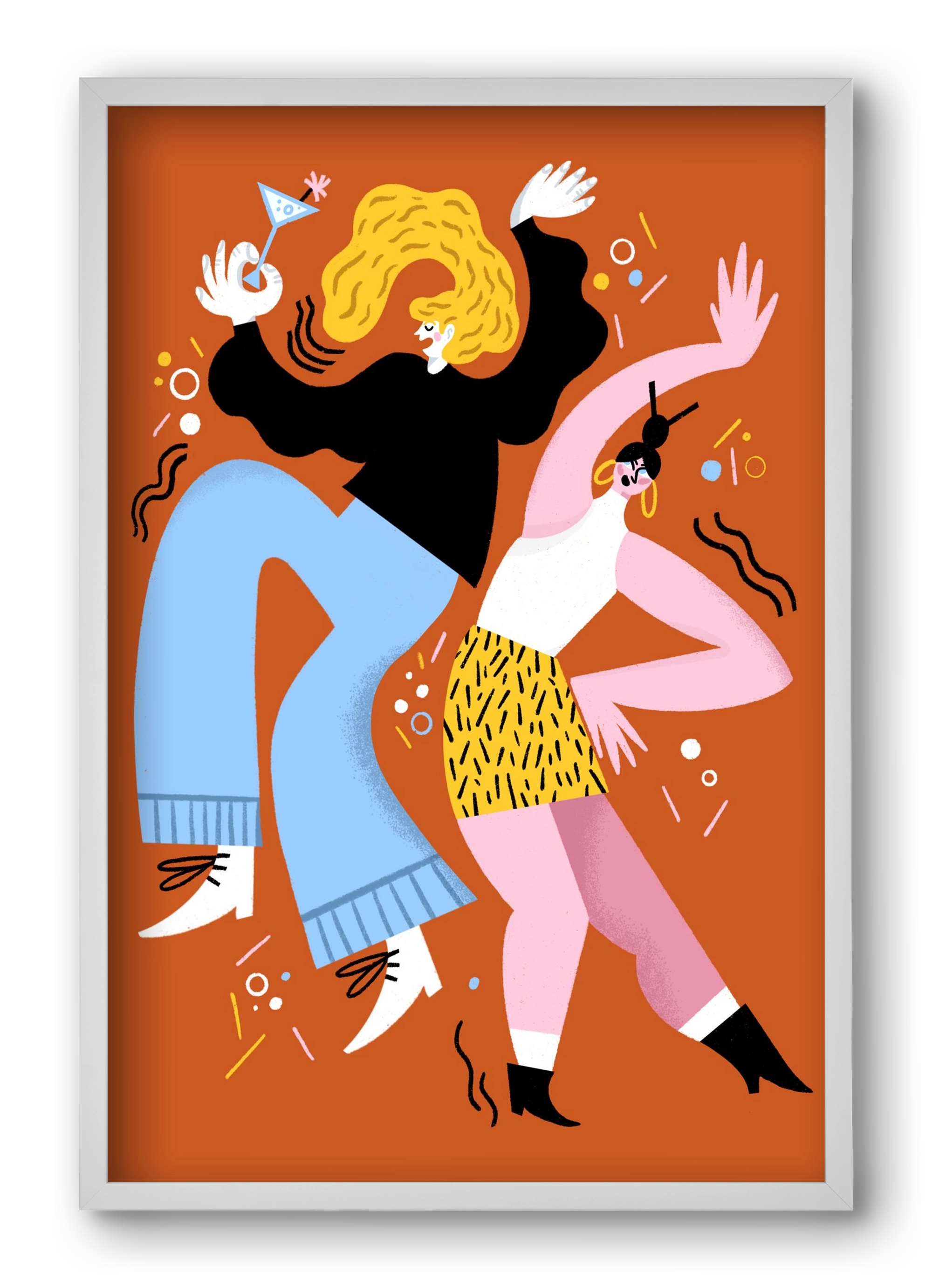 Dance, 40x60 cm (40x60 cm), Fehér keret