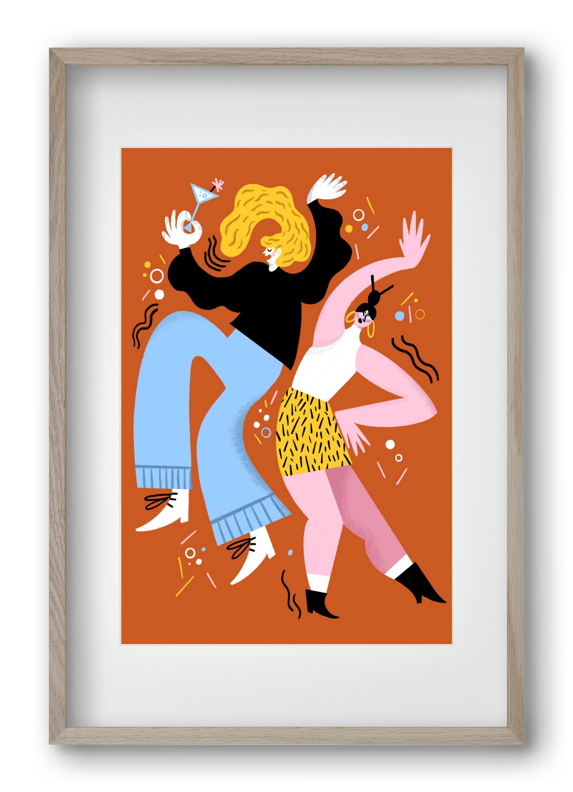 Dance, 40x60 cm (30x45 cm), Tölgy keret, paszpartuval