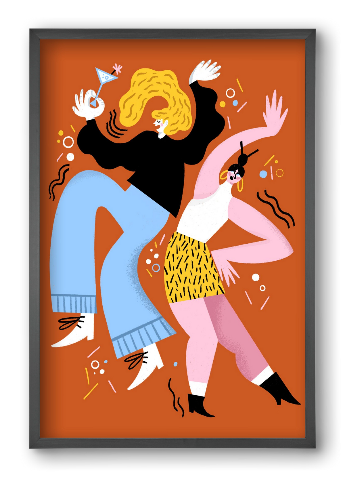 Dance, 40x60 cm (40x60 cm), Fekete keret