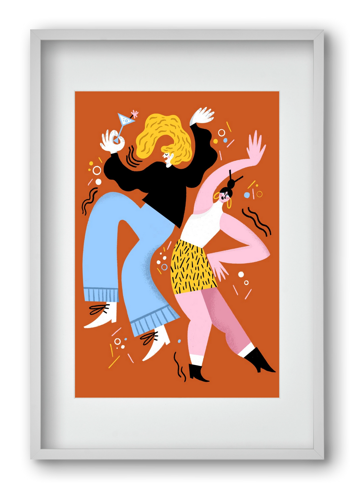 Dance, 40x60 cm (30x45 cm), Fehér keret, paszpartuval