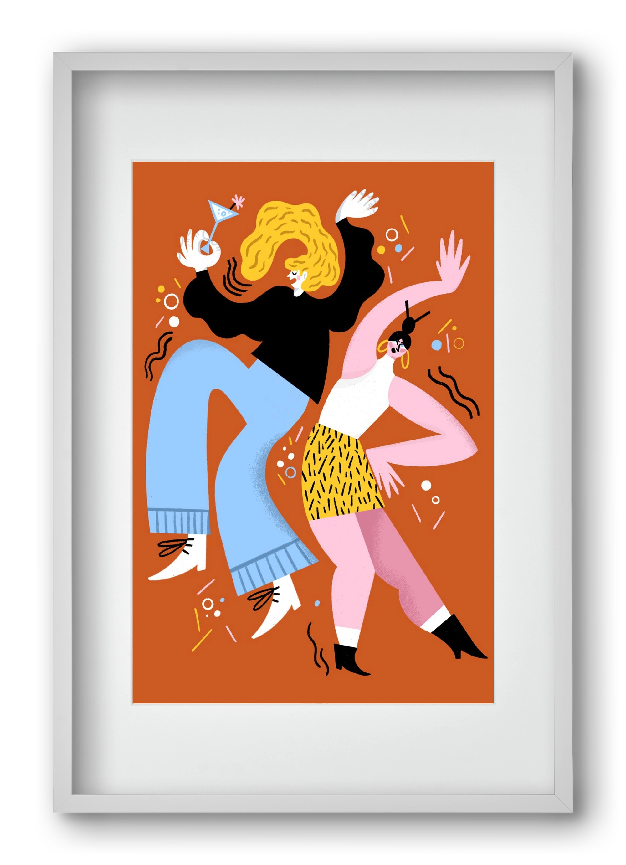 Dance, 40x60 cm (30x45 cm), Fehér keret, paszpartuval