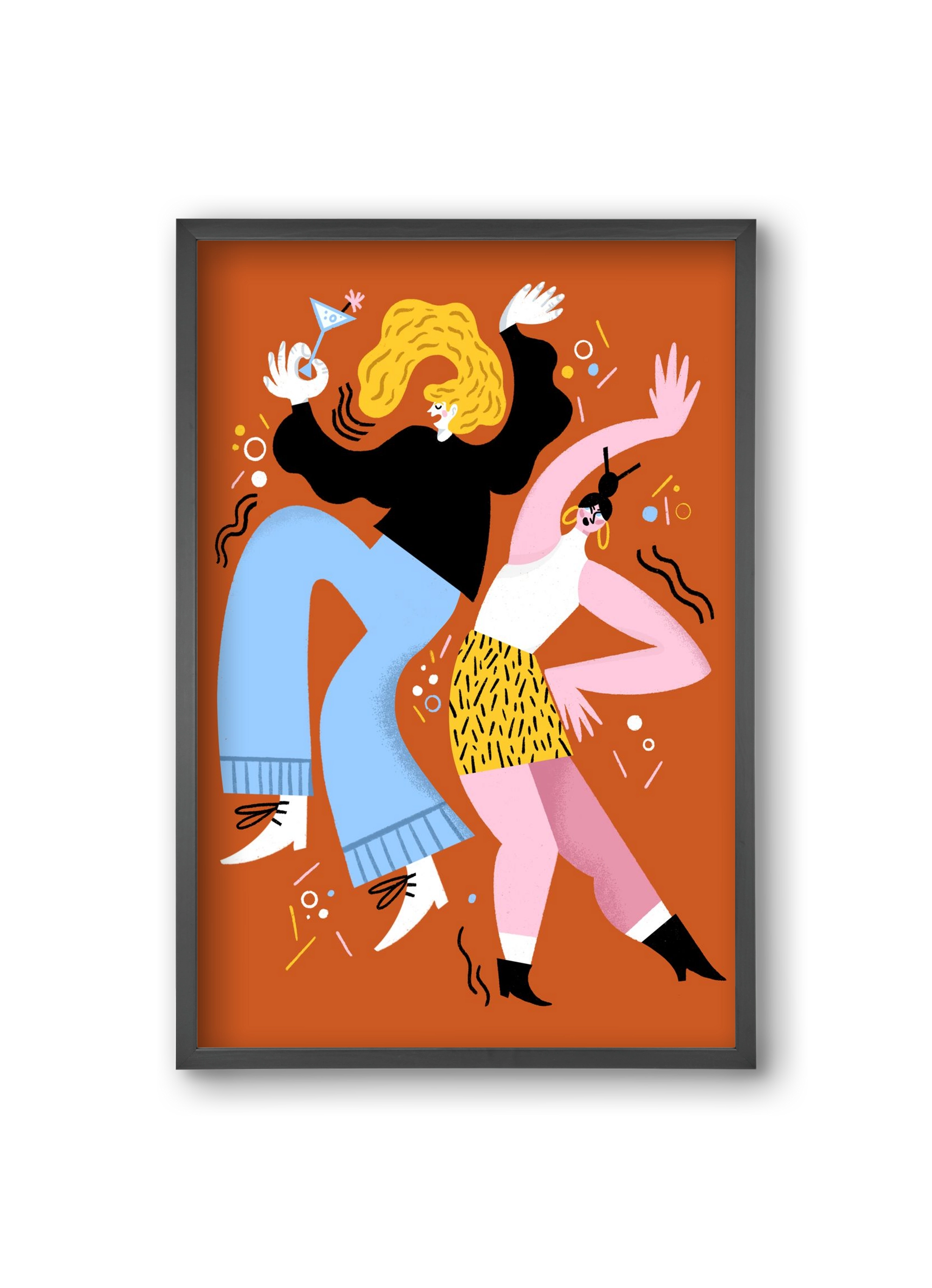 Dance, 20x30 cm (20x30 cm), Fekete keret