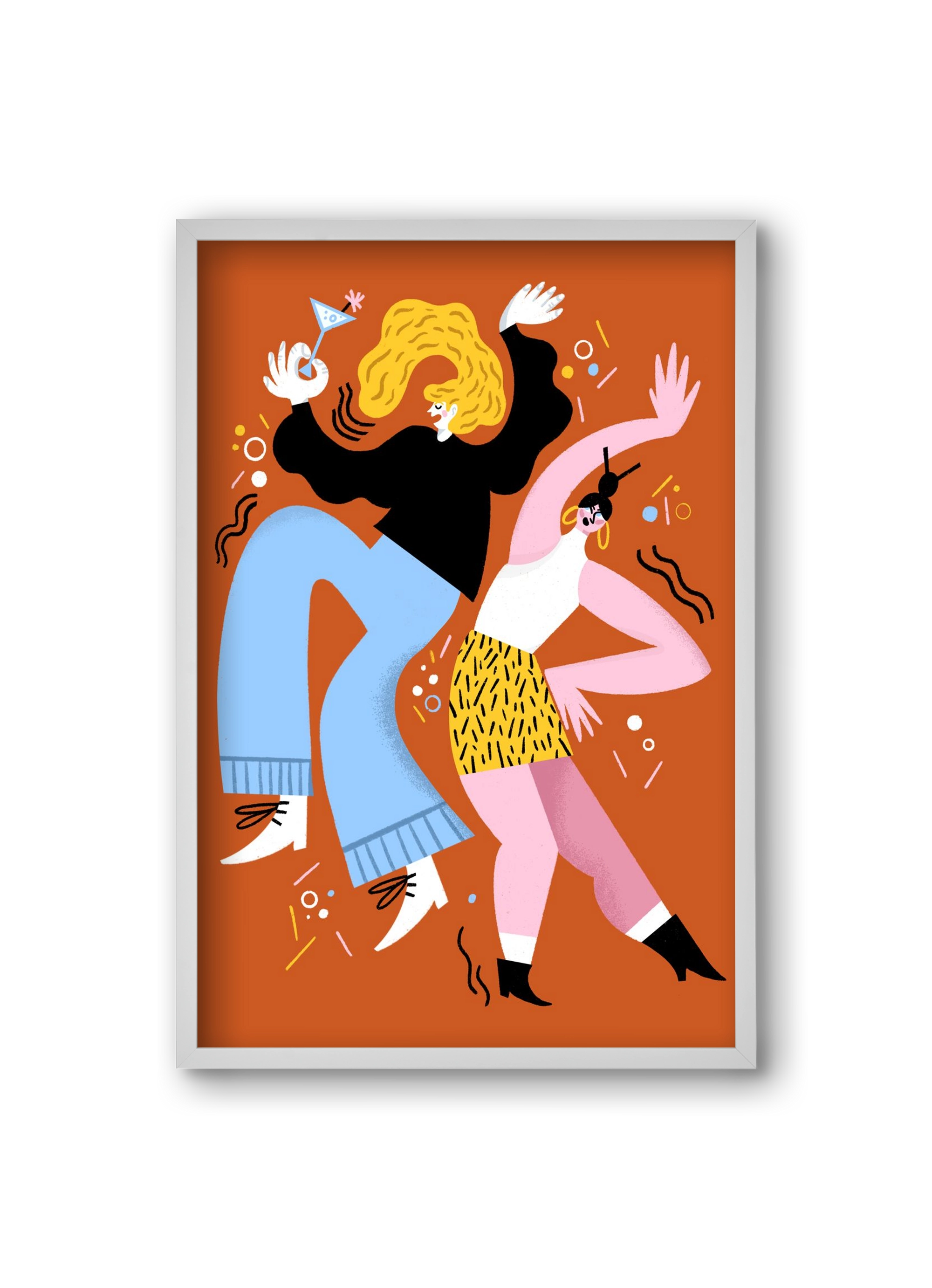 Dance, 20x30 cm (20x30 cm), Fehér keret