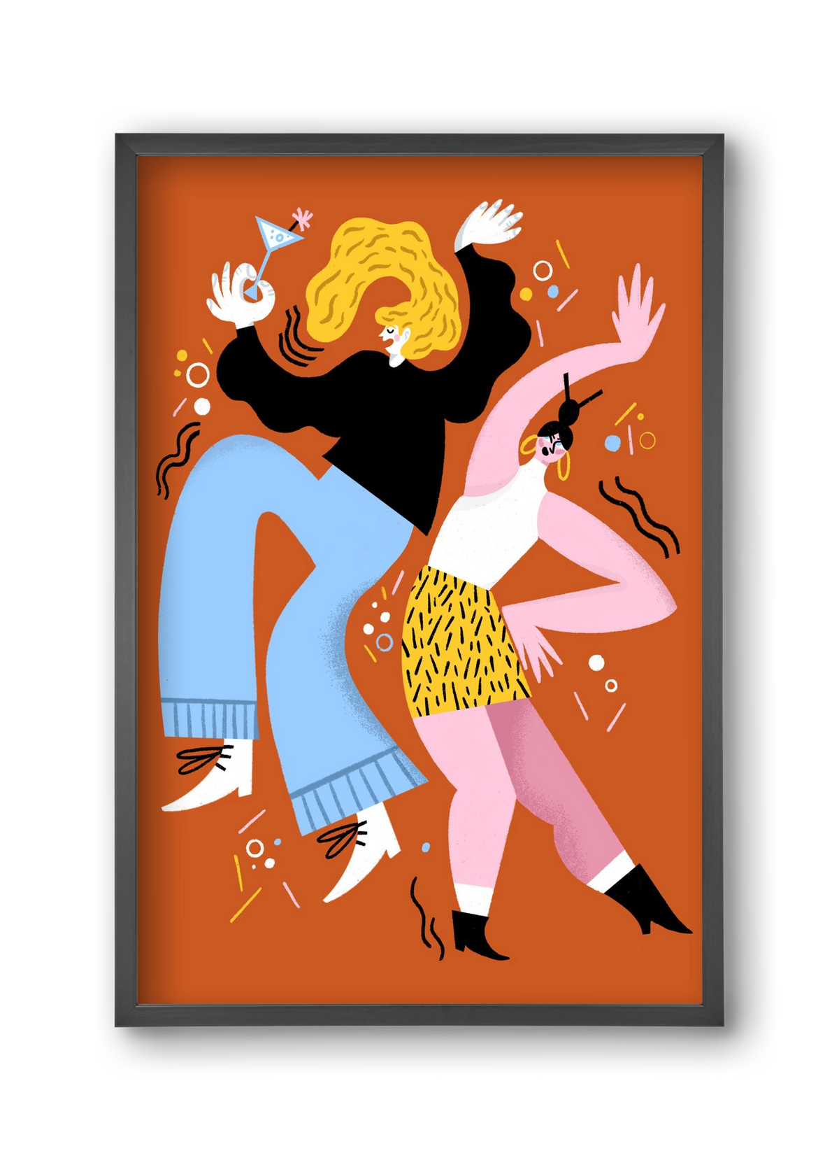 Dance, 30x45 cm (30x45 cm), Fekete keret