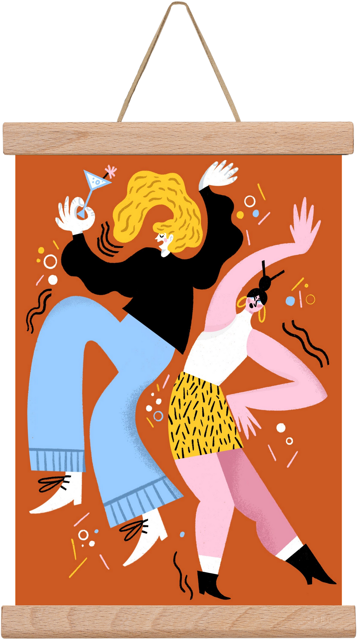 Dance, 20x30 cm (20x30 cm), Tölgy akasztó