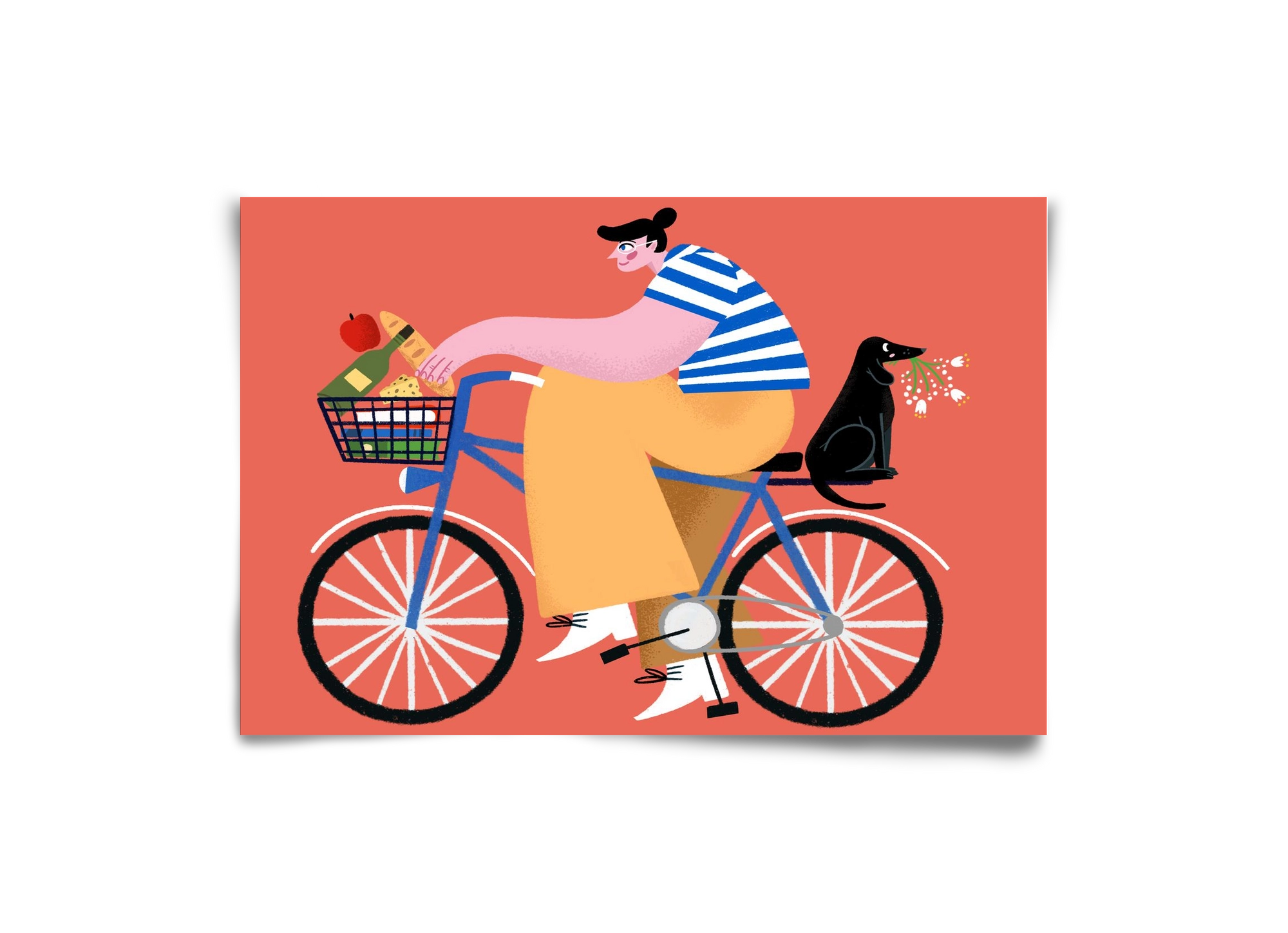 Bike ride, 30x20 cm, Keret nélkül