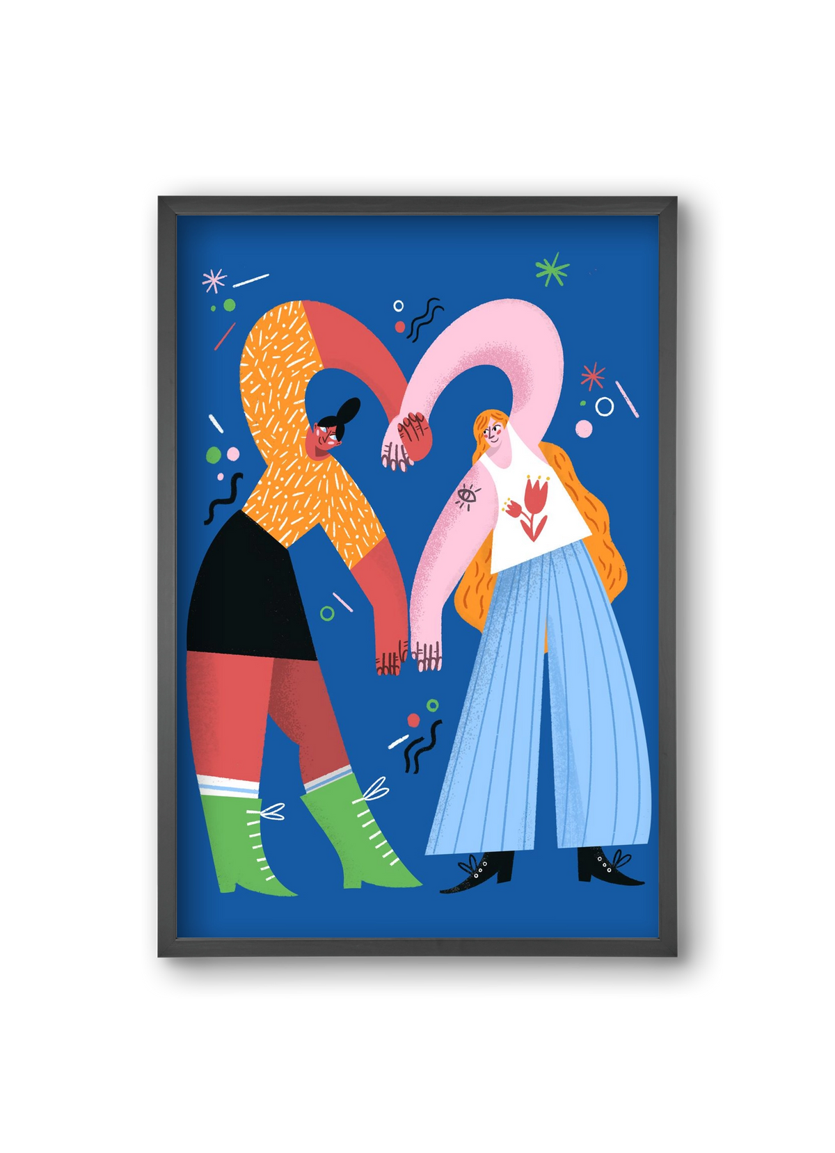 With A Little Help From My Friends, 20x30 cm (20x30 cm), Fekete keret