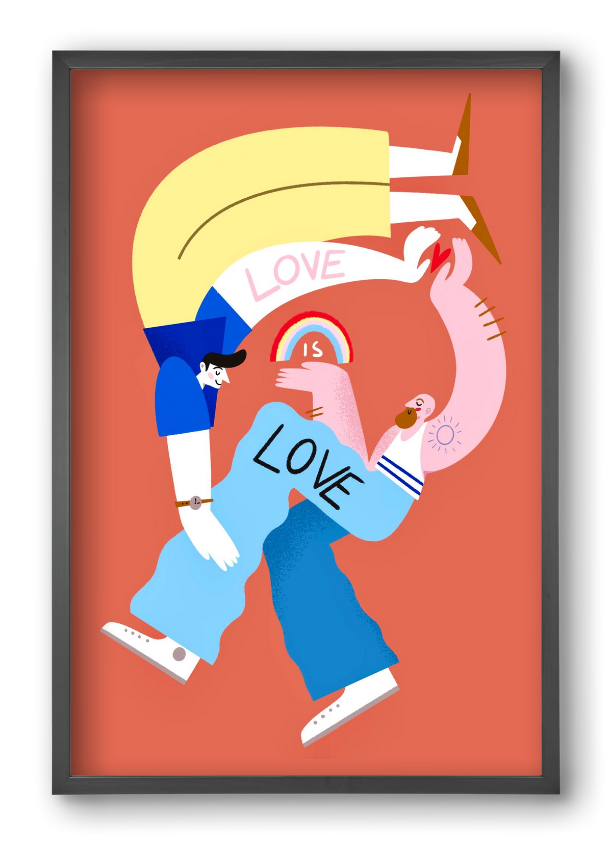 Love is Love, 40x60 cm (40x60 cm), Fekete keret