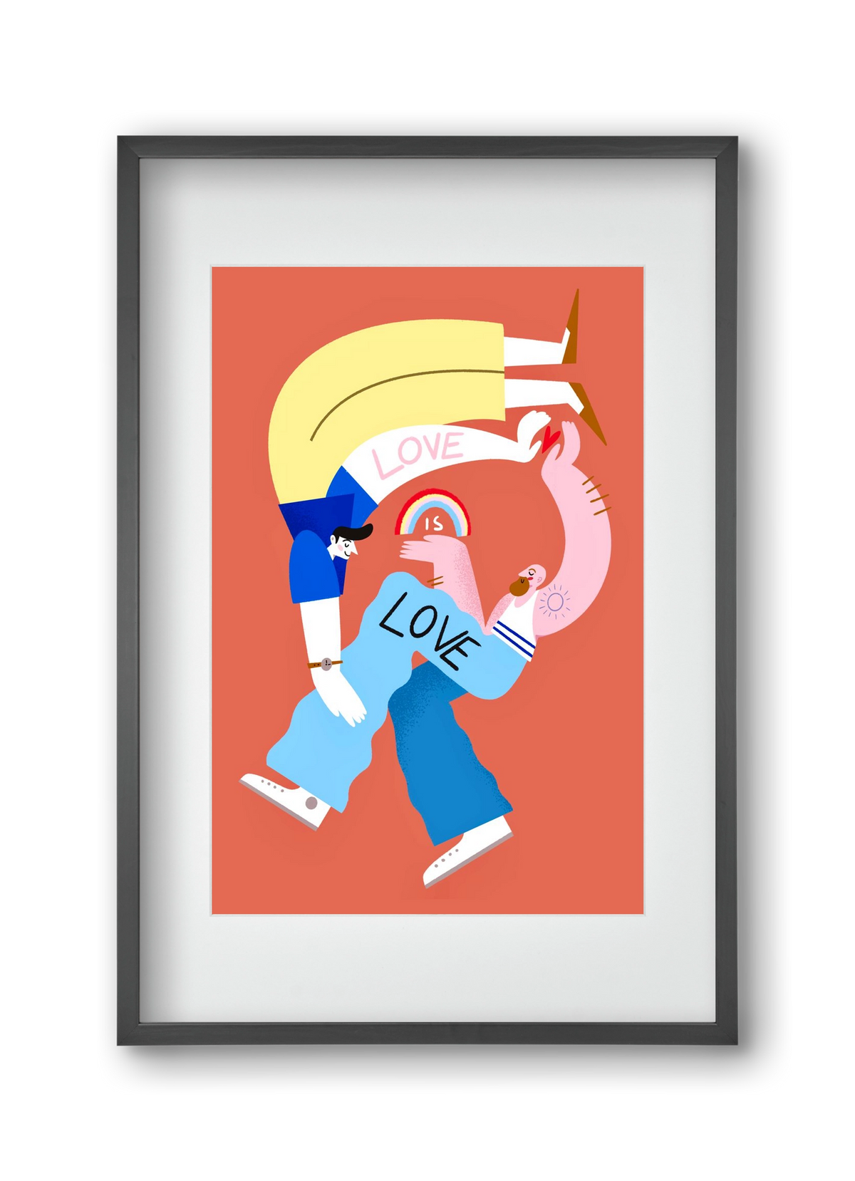 Love is Love, 30x45 cm (20x30 cm), Fekete keret, paszpartuval