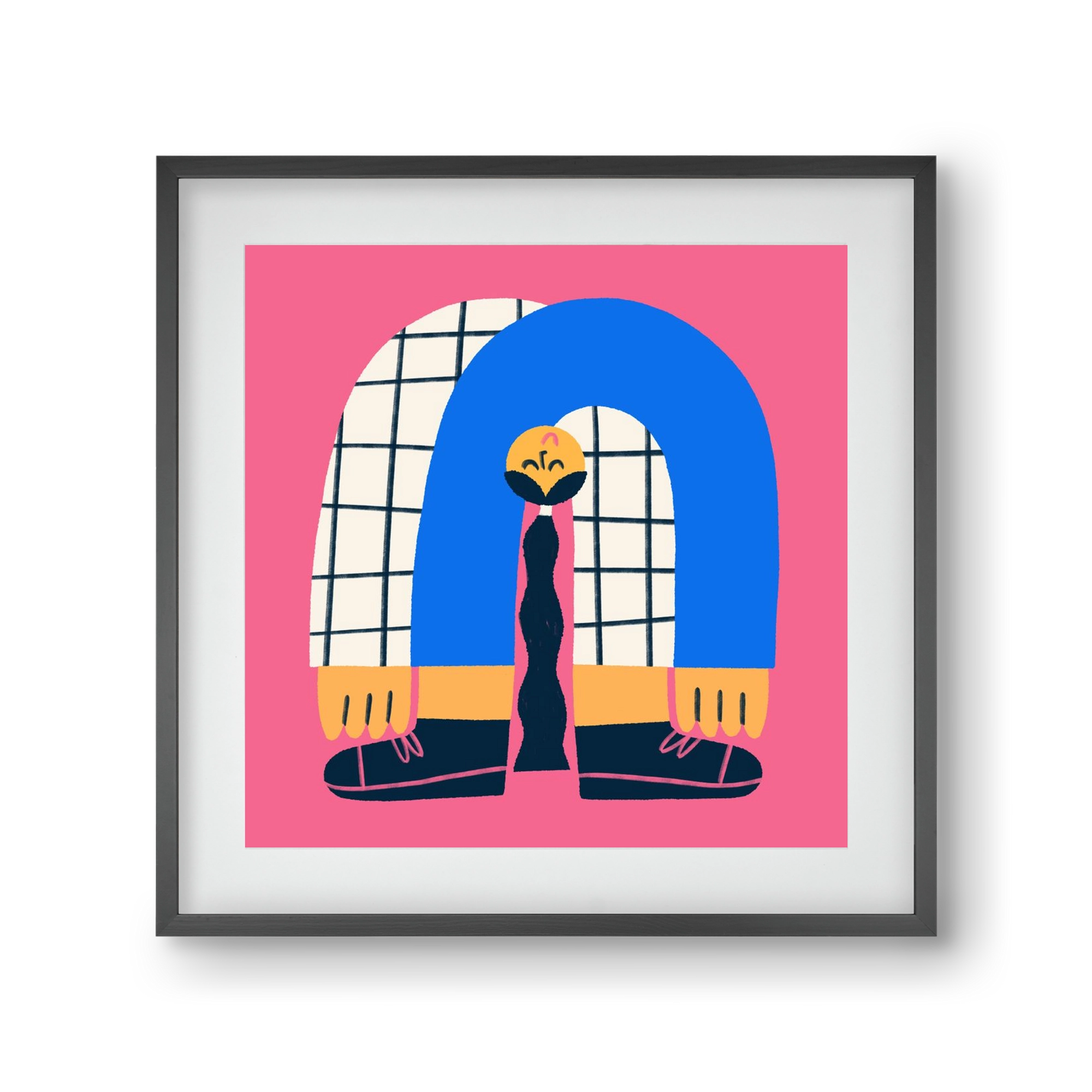 Upside Down, 30x30 cm (20x20 cm), Fekete keret, paszpartuval