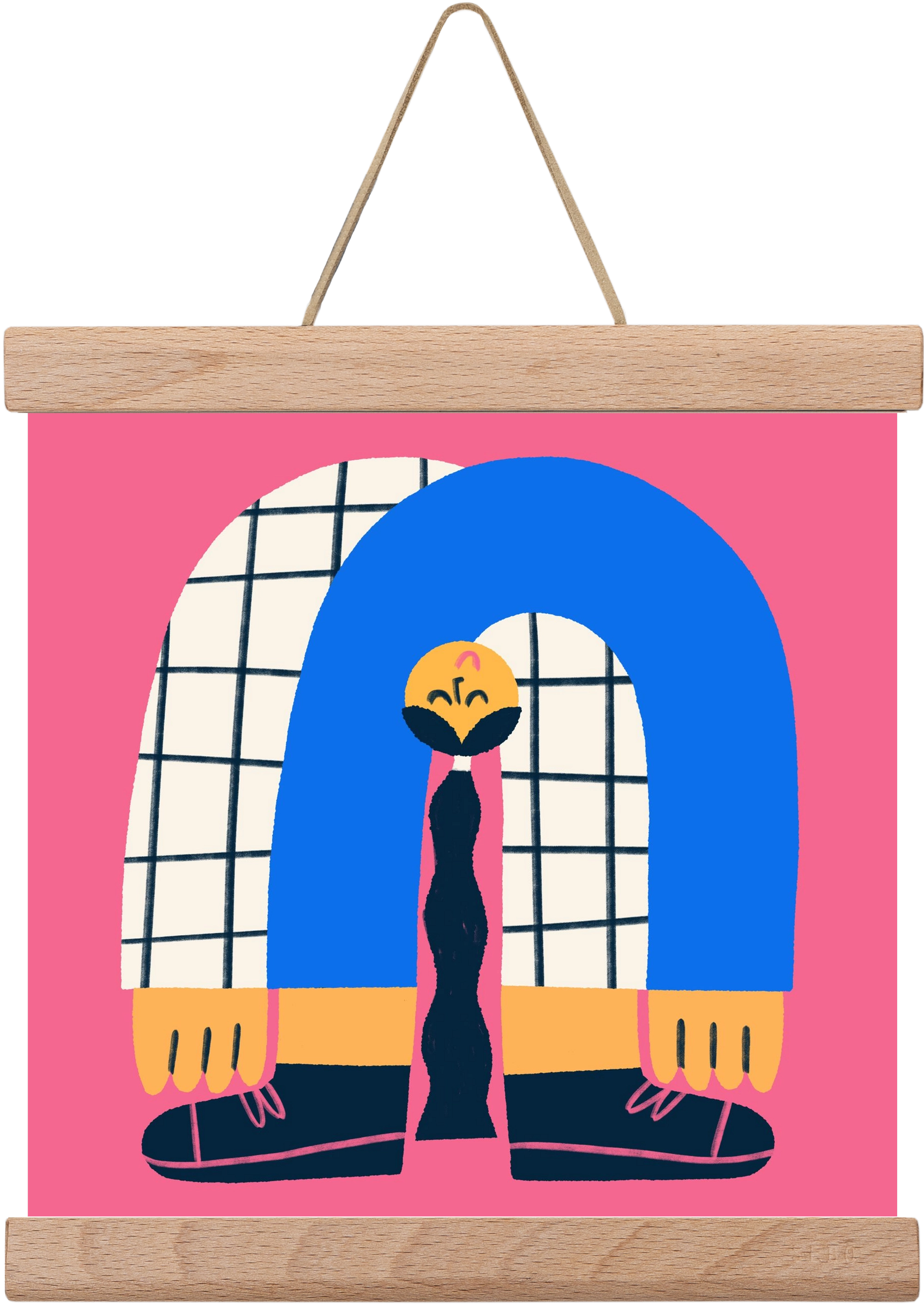 Upside Down, 20x20 cm (20x20 cm), Tölgy akasztó