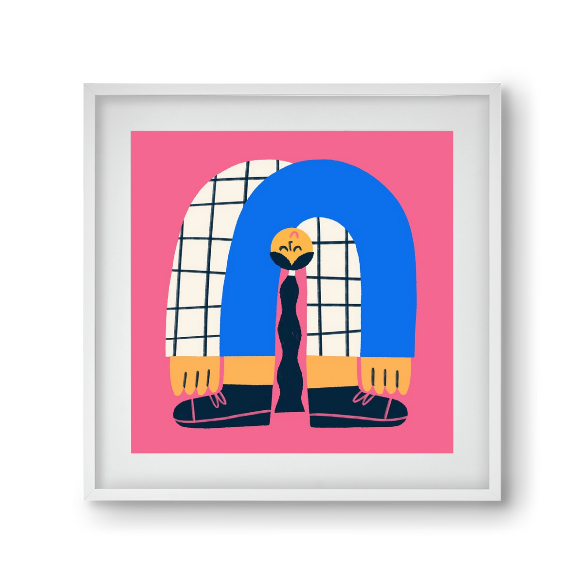 Upside Down, 30x30 cm (20x20 cm), Fehér keret, paszpartuval