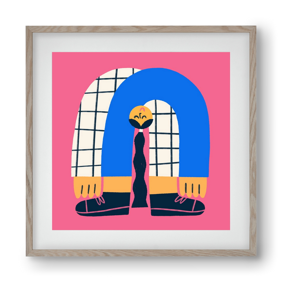 Upside Down, 40x40 cm (30x30 cm), Tölgy keret, paszpartuval