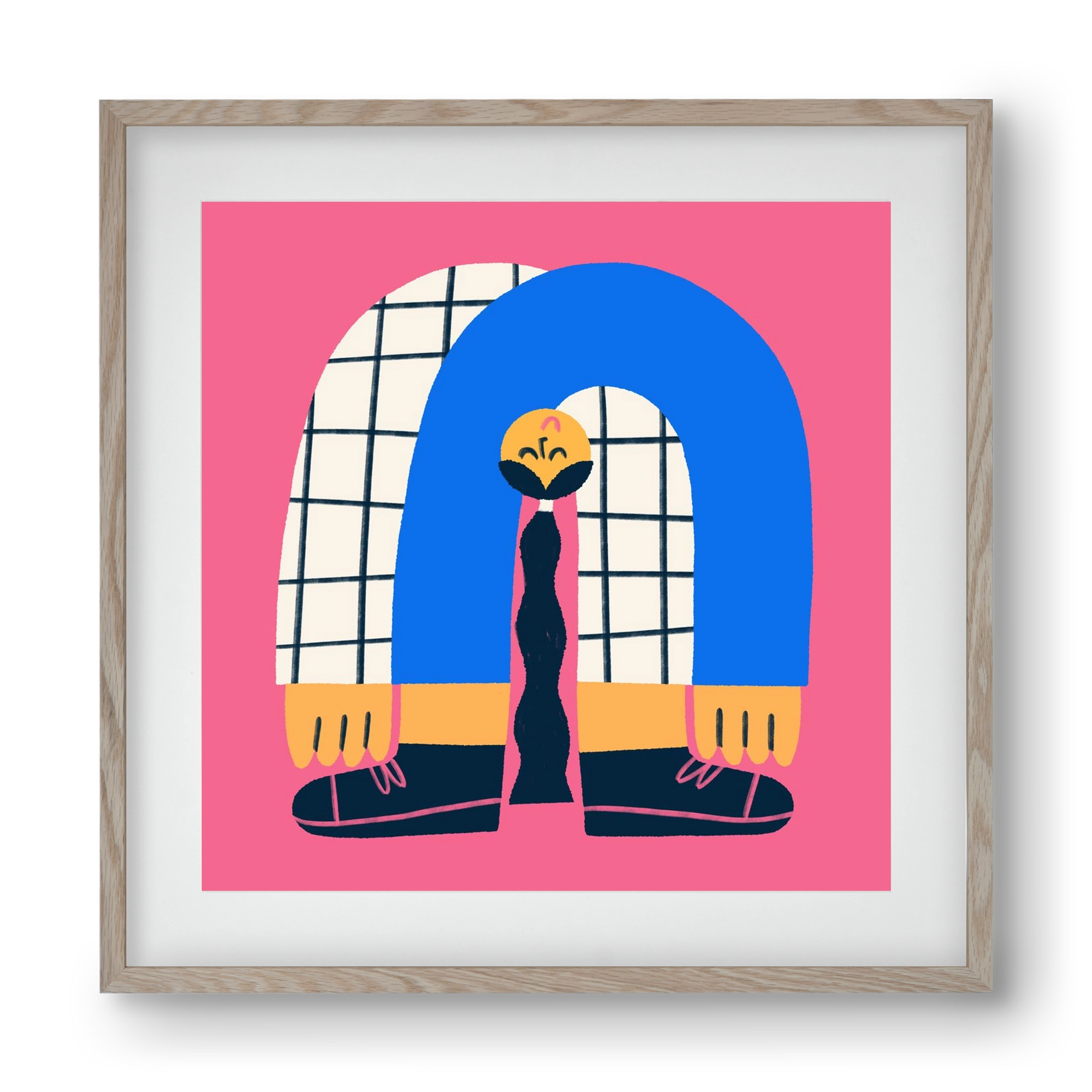 Upside Down, 40x40 cm (30x30 cm), Tölgy keret, paszpartuval