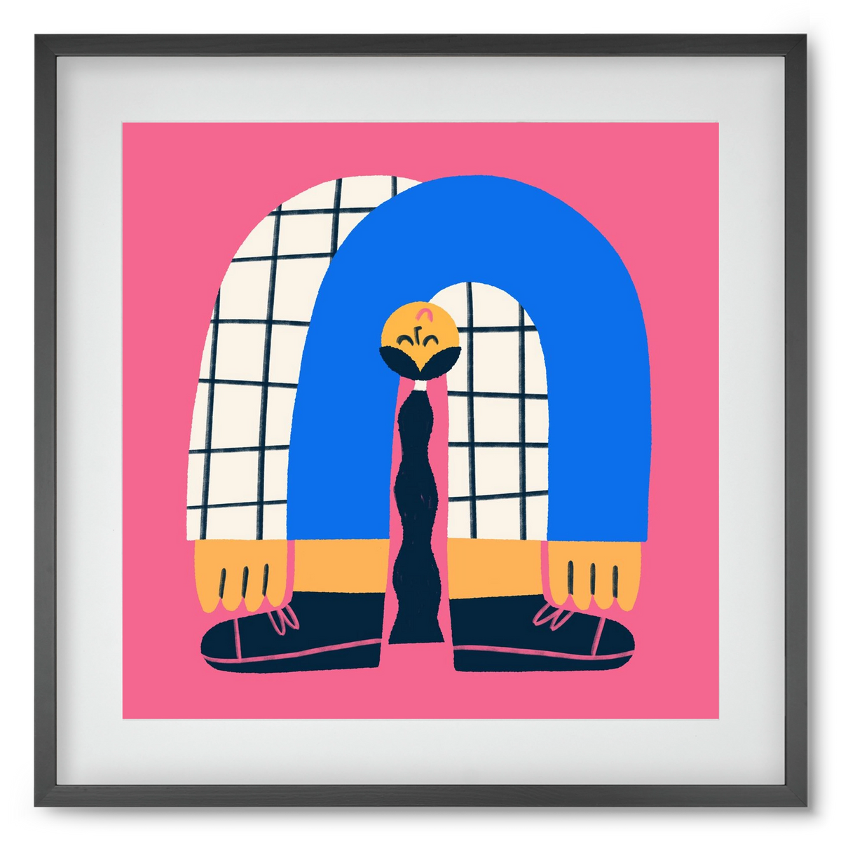 Upside Down, 50x50 cm (40x40 cm), Fekete keret, paszpartuval