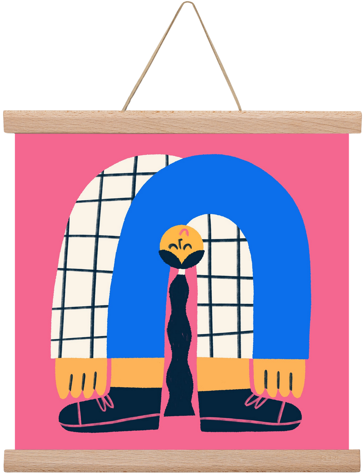 Upside Down, 30x30 cm (30x30 cm), Tölgy akasztó