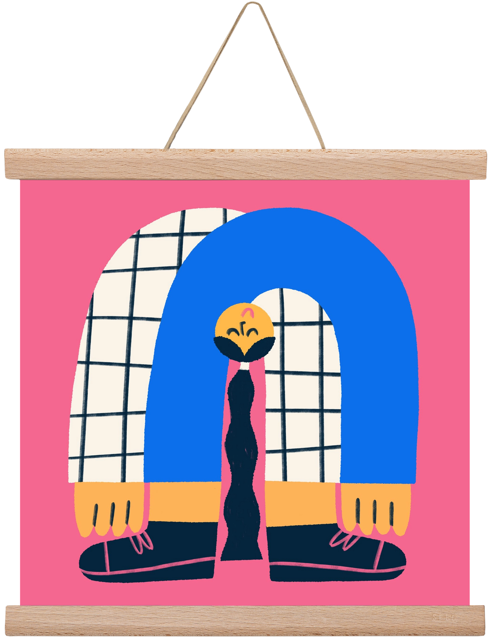 Upside Down, 30x30 cm (30x30 cm), Tölgy akasztó