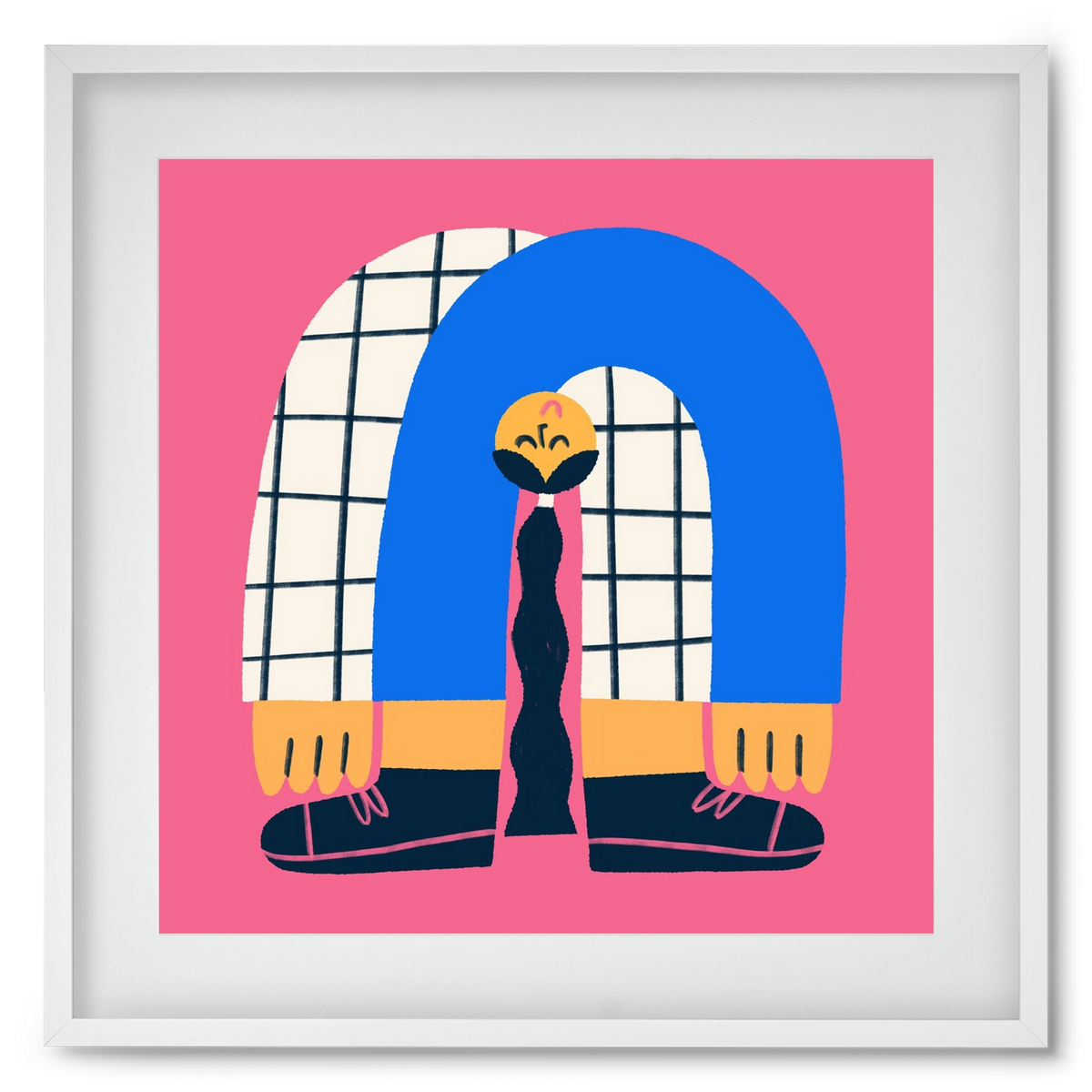 Upside Down, 50x50 cm (40x40 cm), Fehér keret, paszpartuval