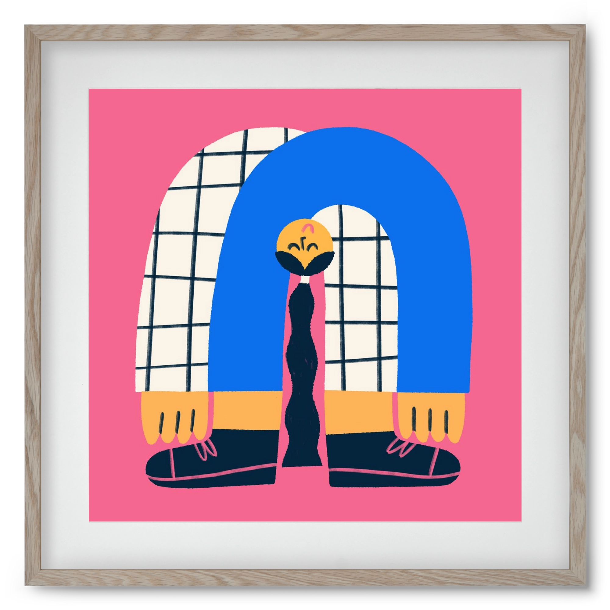 Upside Down, 50x50 cm (40x40 cm), Tölgy keret, paszpartuval