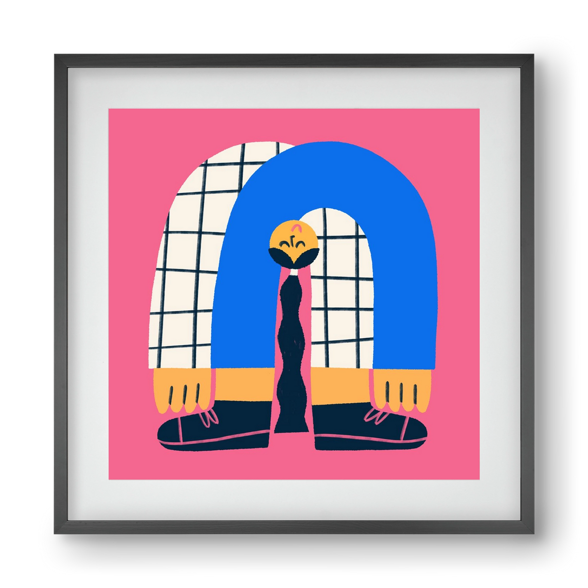 Upside Down, 40x40 cm (30x30 cm), Fekete keret, paszpartuval