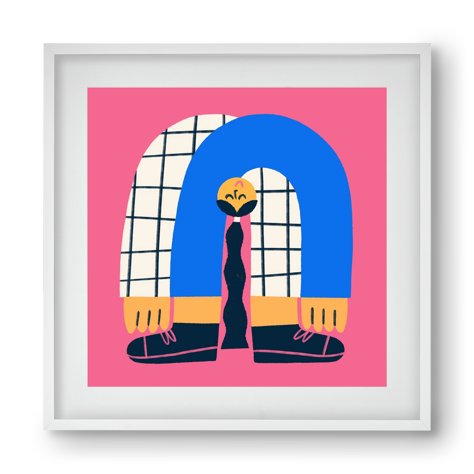 Upside Down, 40x40 cm (30x30 cm), Fehér keret, paszpartuval