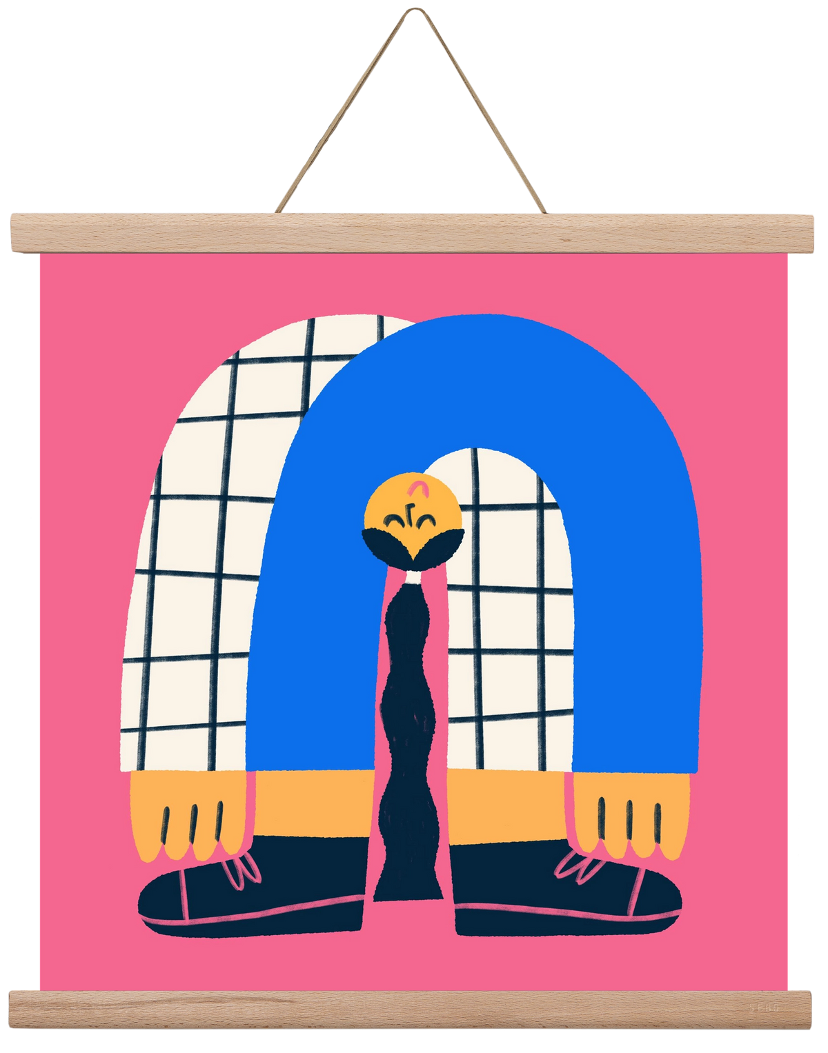 Upside Down, 40x40 cm (40x40 cm), Tölgy akasztó