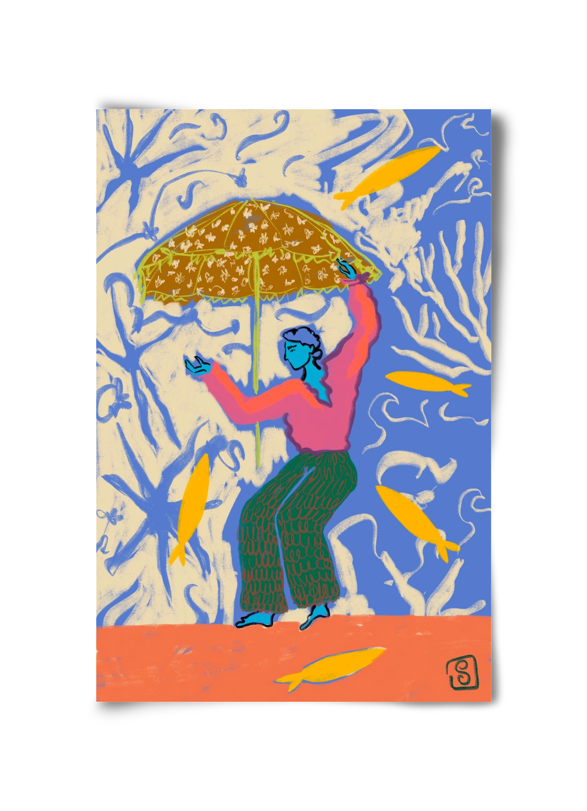 SEA DANCER, 30x45 cm, Keret nélkül