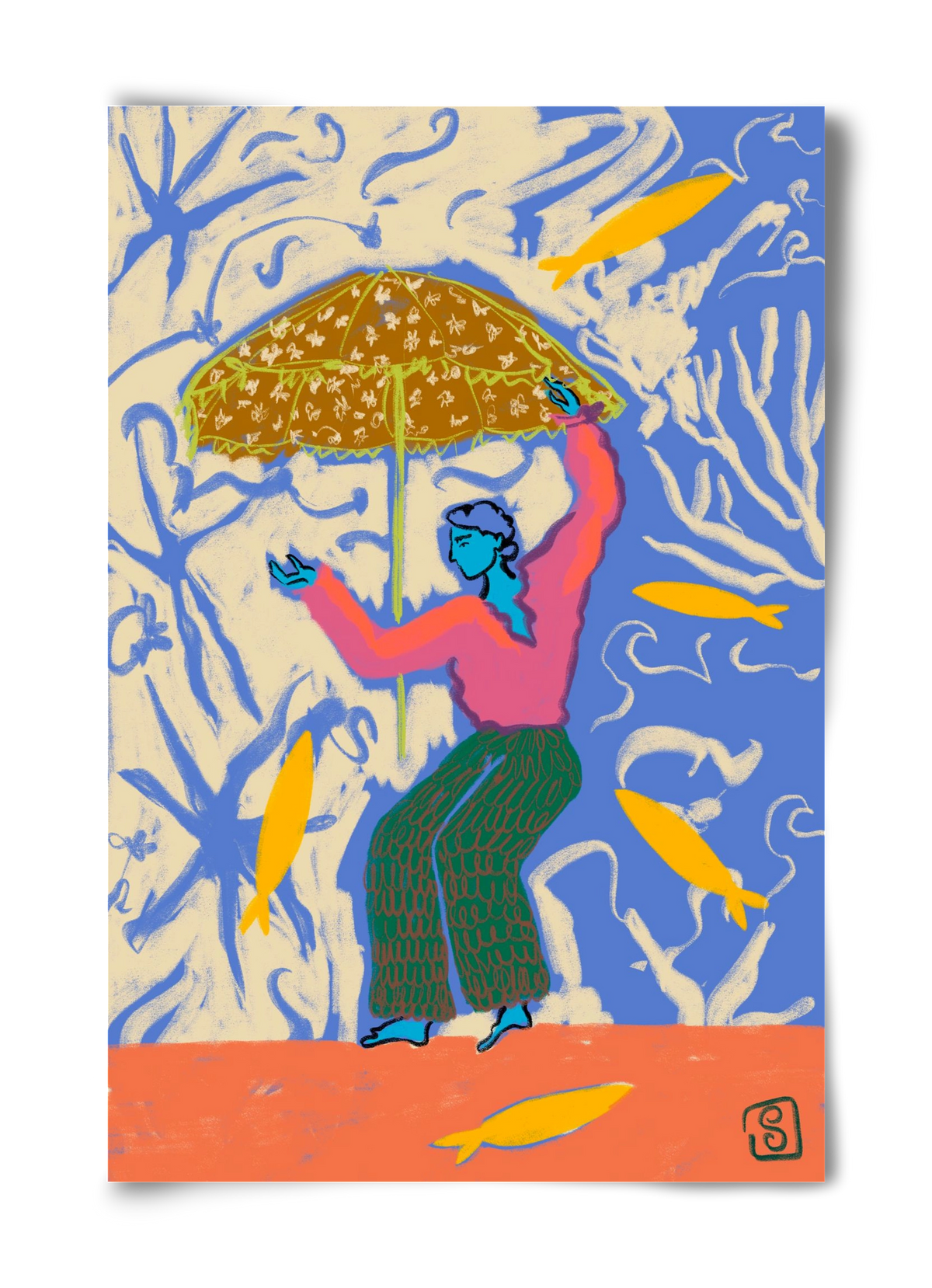 SEA DANCER, 40x60 cm, Keret nélkül