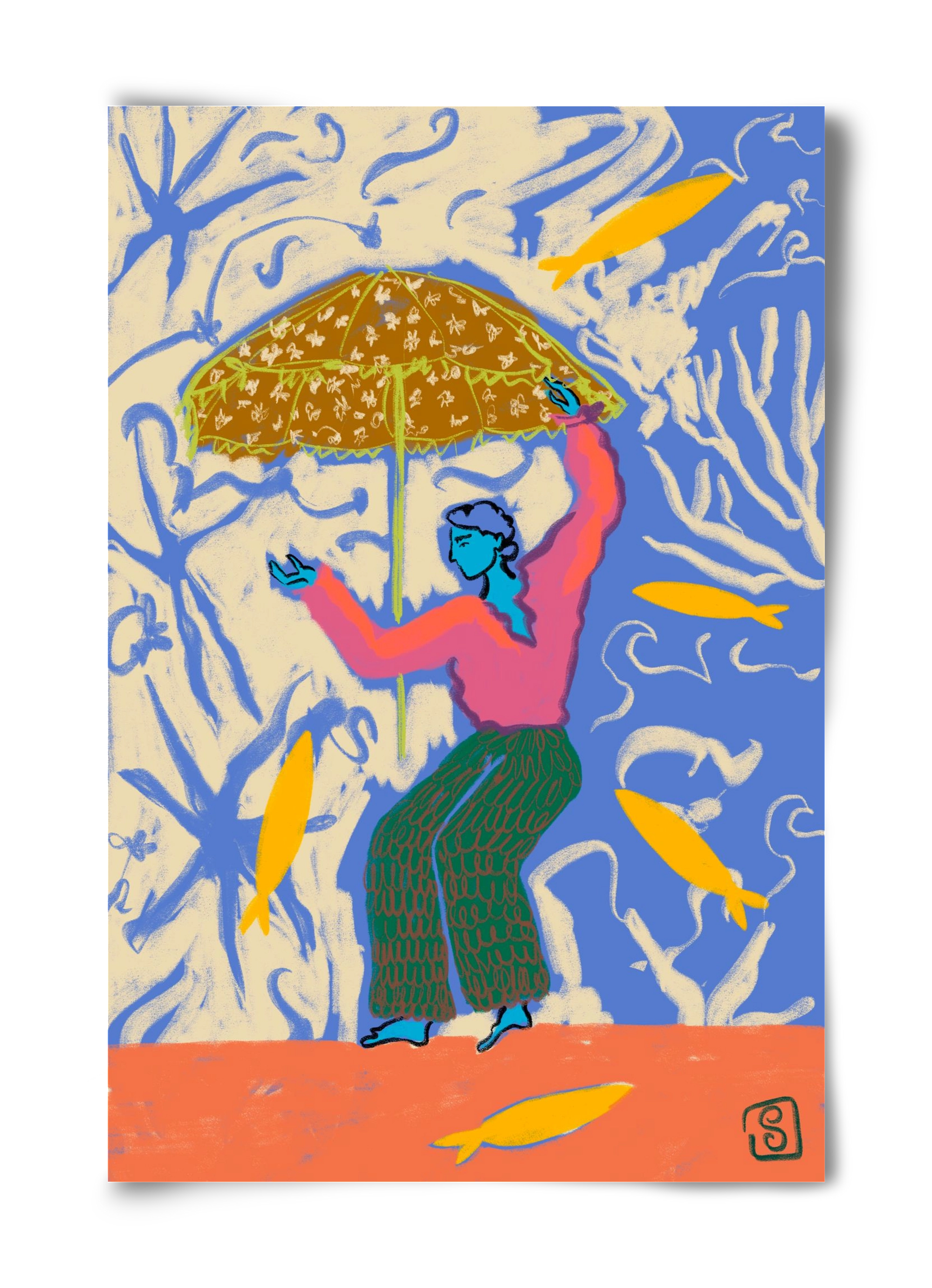 SEA DANCER, 40x60 cm, Keret nélkül