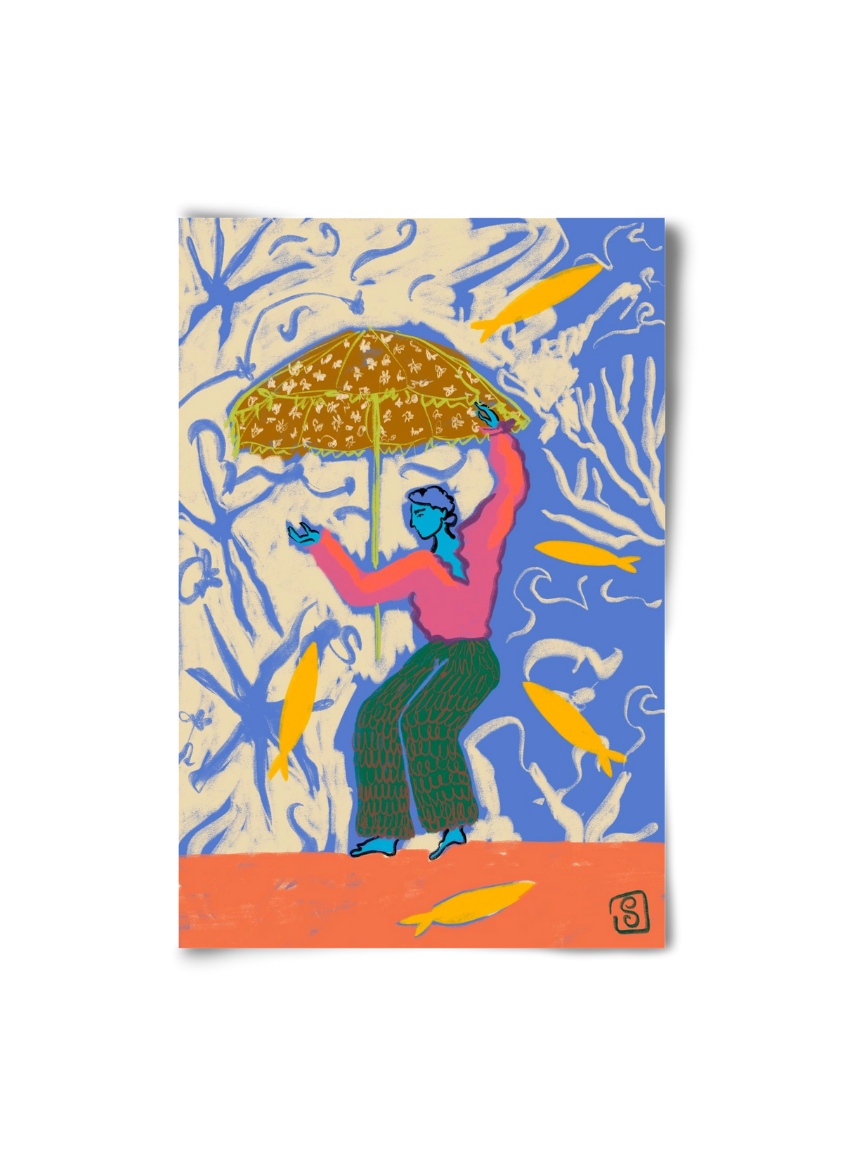 SEA DANCER, 20x30 cm, Keret nélkül