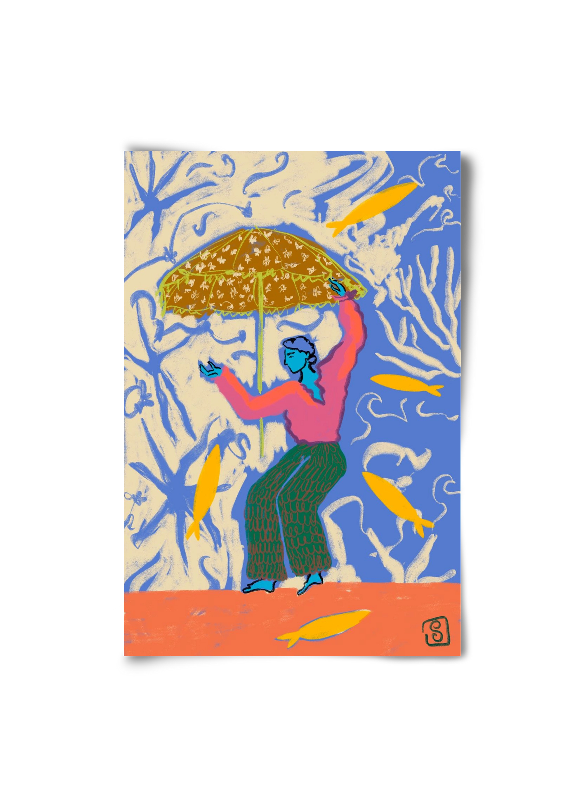 SEA DANCER, 20x30 cm, Keret nélkül