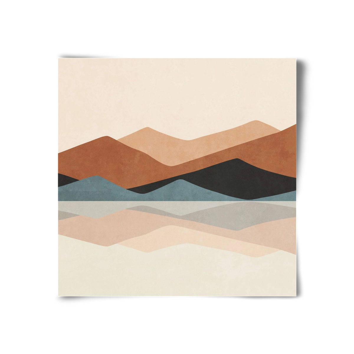 MINIMAL TROPICAL ART - LANDSCAPE 02, 30x30 cm, Keret nélkül