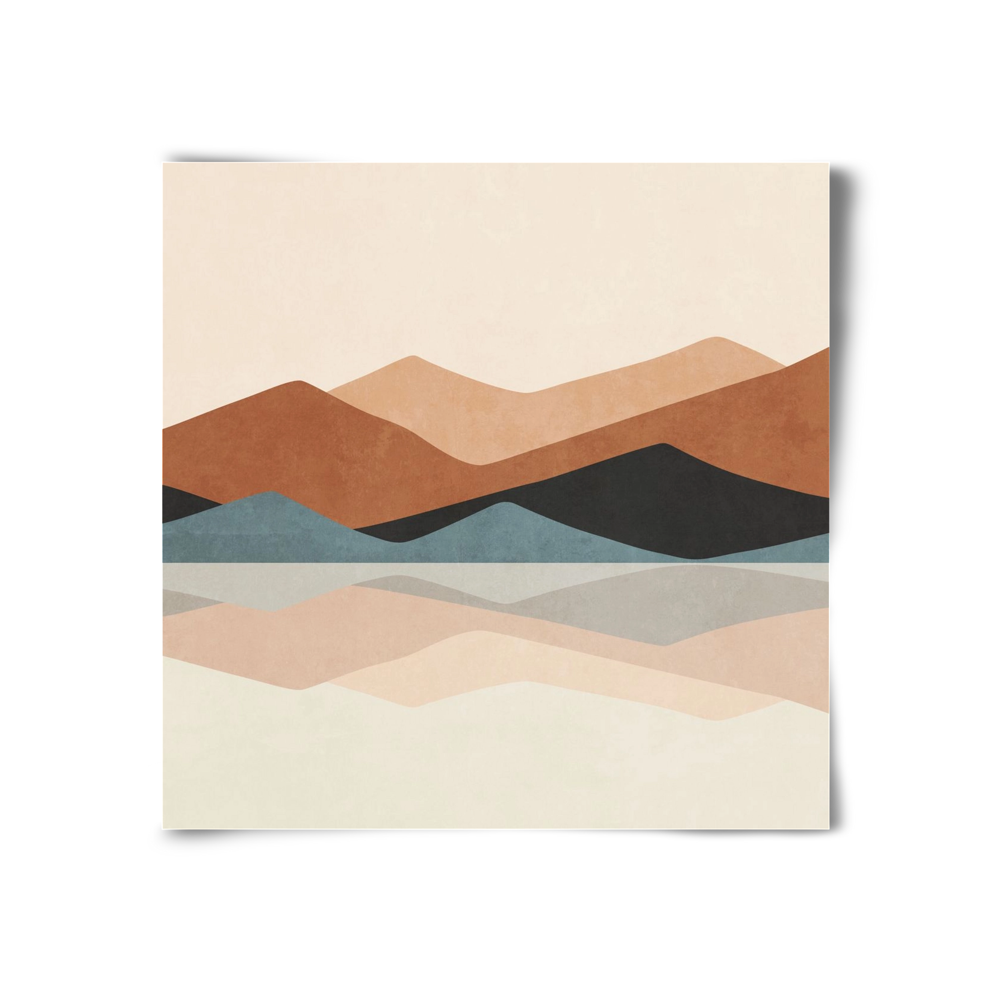 MINIMAL TROPICAL ART - LANDSCAPE 02, 30x30 cm, Keret nélkül