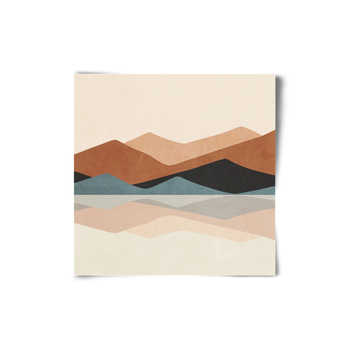 MINIMAL TROPICAL ART - LANDSCAPE 02, 20x20 cm, Keret nélkül