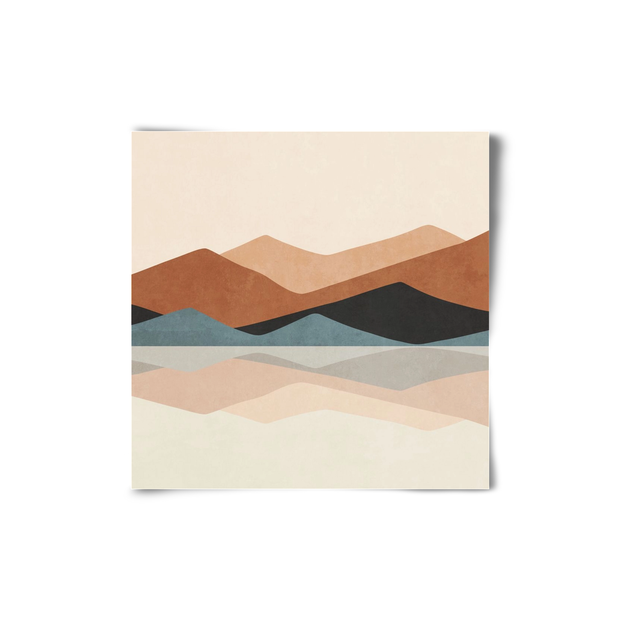 MINIMAL TROPICAL ART - LANDSCAPE 02, 20x20 cm, Keret nélkül