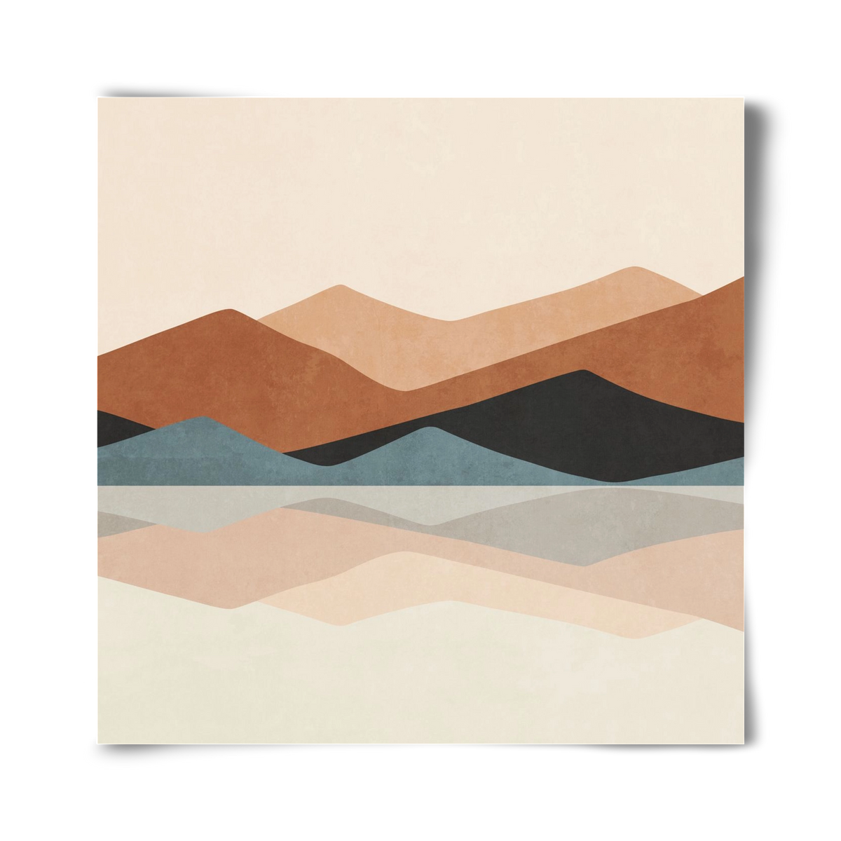 MINIMAL TROPICAL ART - LANDSCAPE 02, 40x40 cm, Keret nélkül