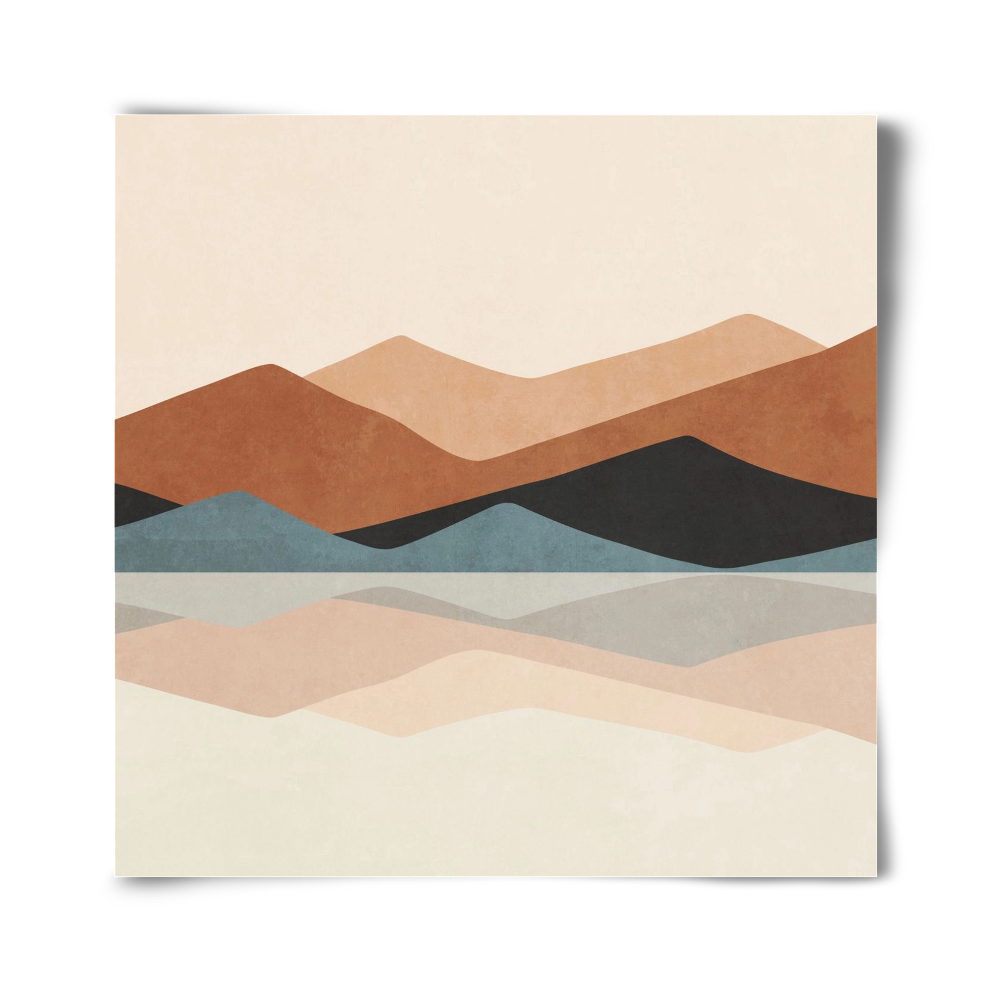 MINIMAL TROPICAL ART - LANDSCAPE 02, 40x40 cm, Keret nélkül