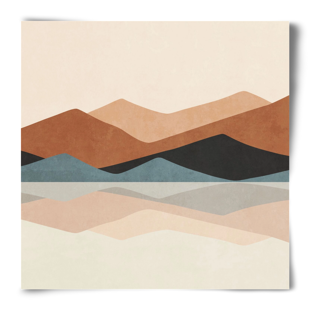 MINIMAL TROPICAL ART - LANDSCAPE 02, 50x50 cm, Keret nélkül